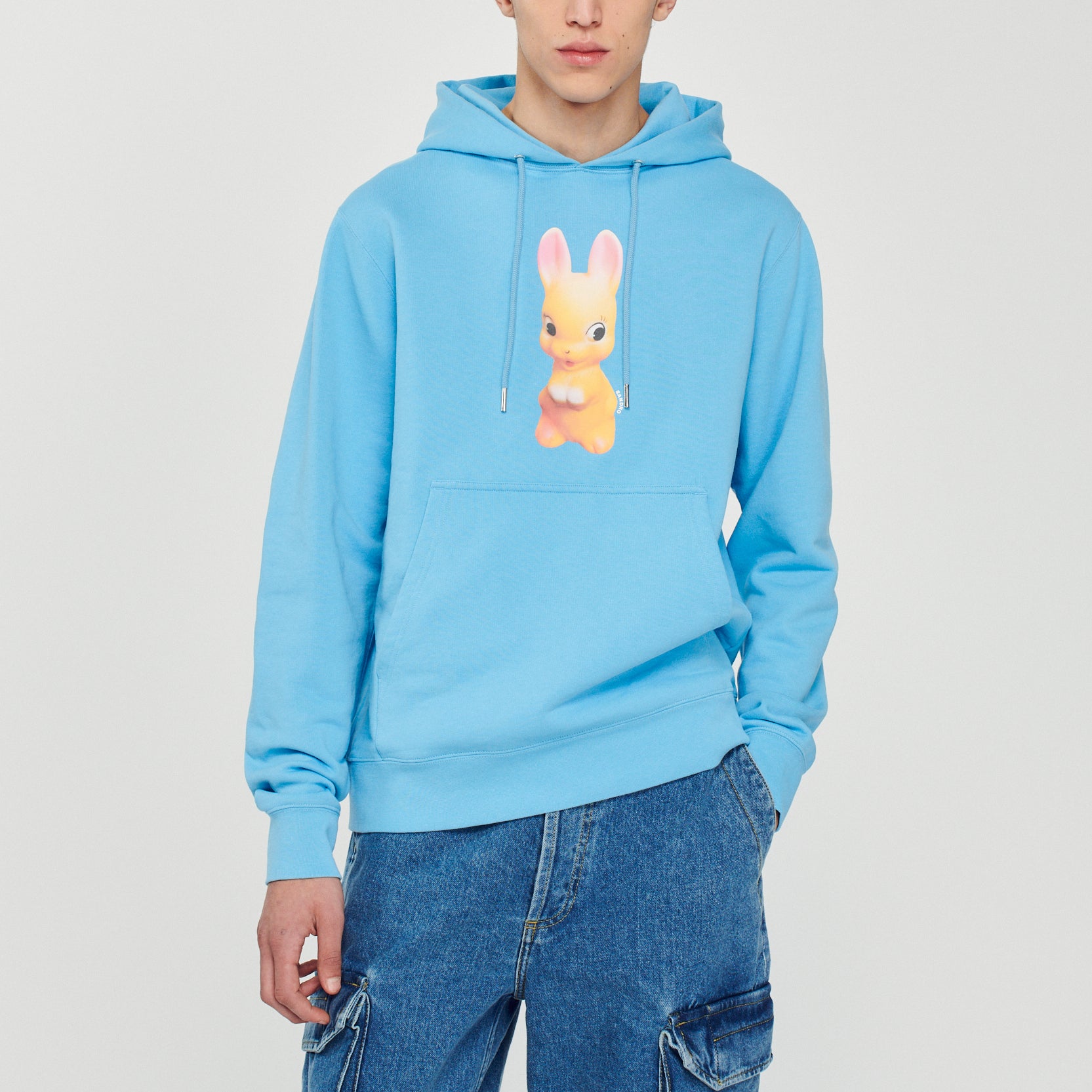 Sweat à capuche imprimé lapin Sandro seconde main