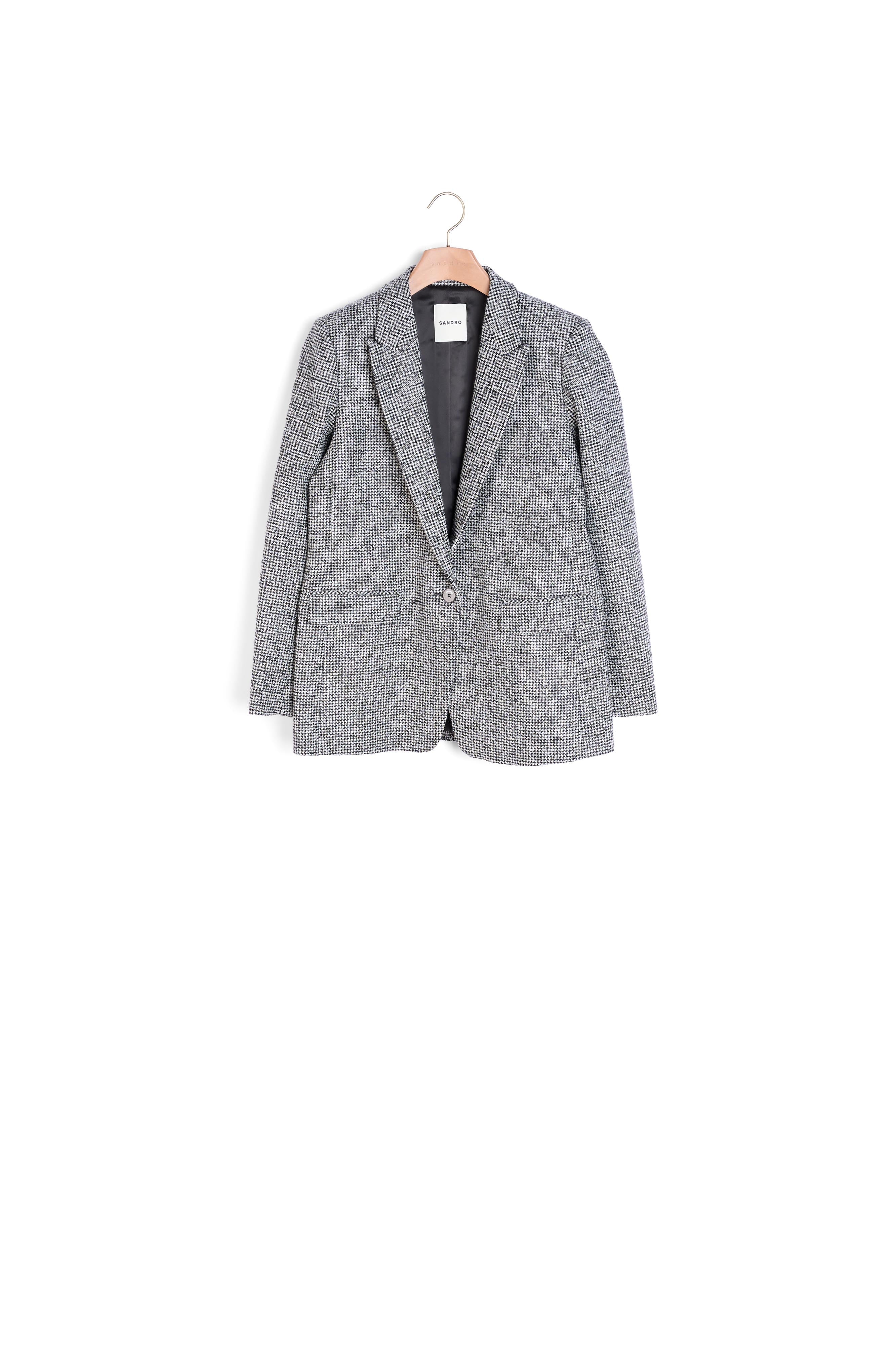 Veste de tailleur pied de poule Sandro seconde main