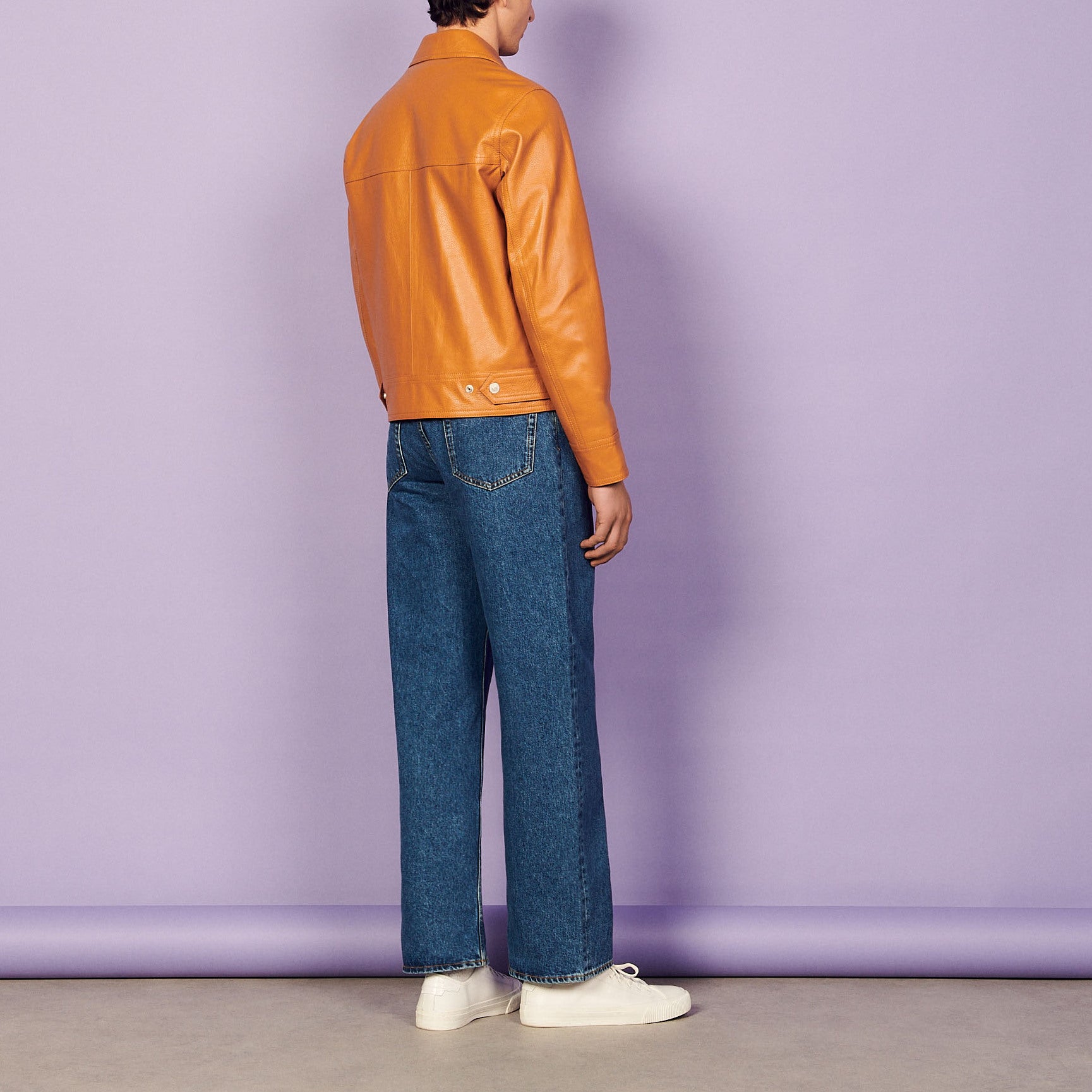 Veste en cuir Sandro seconde main