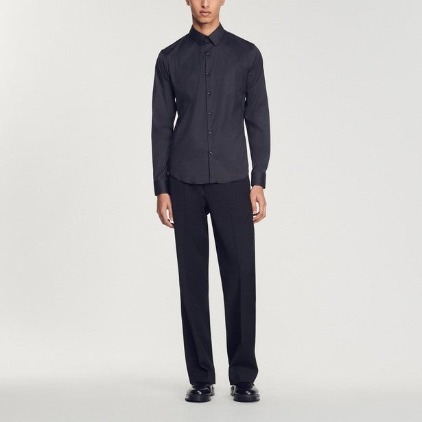 Chemise en coton stretch Sandro seconde main