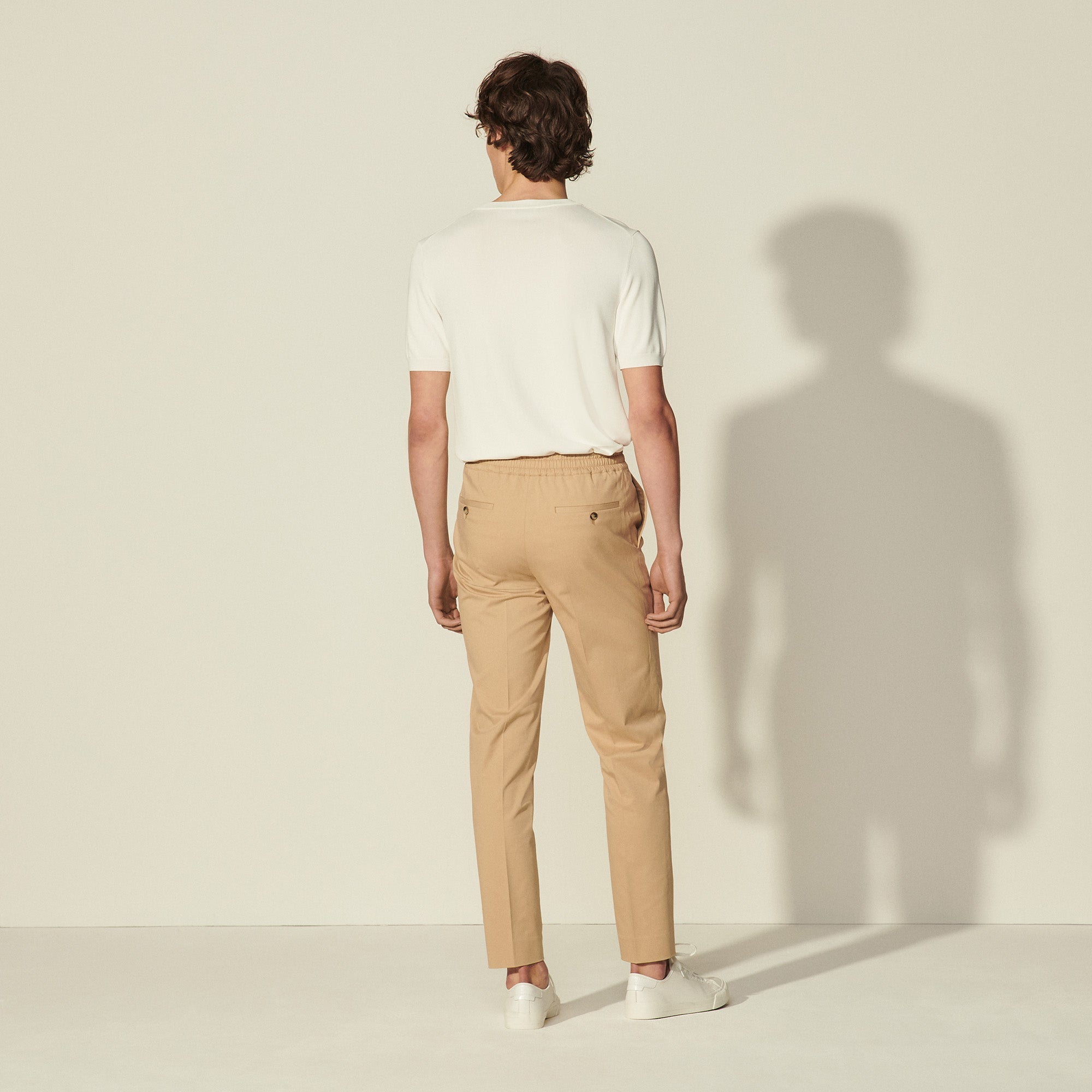 Pantalon à la ceinture élastique Sandro seconde main