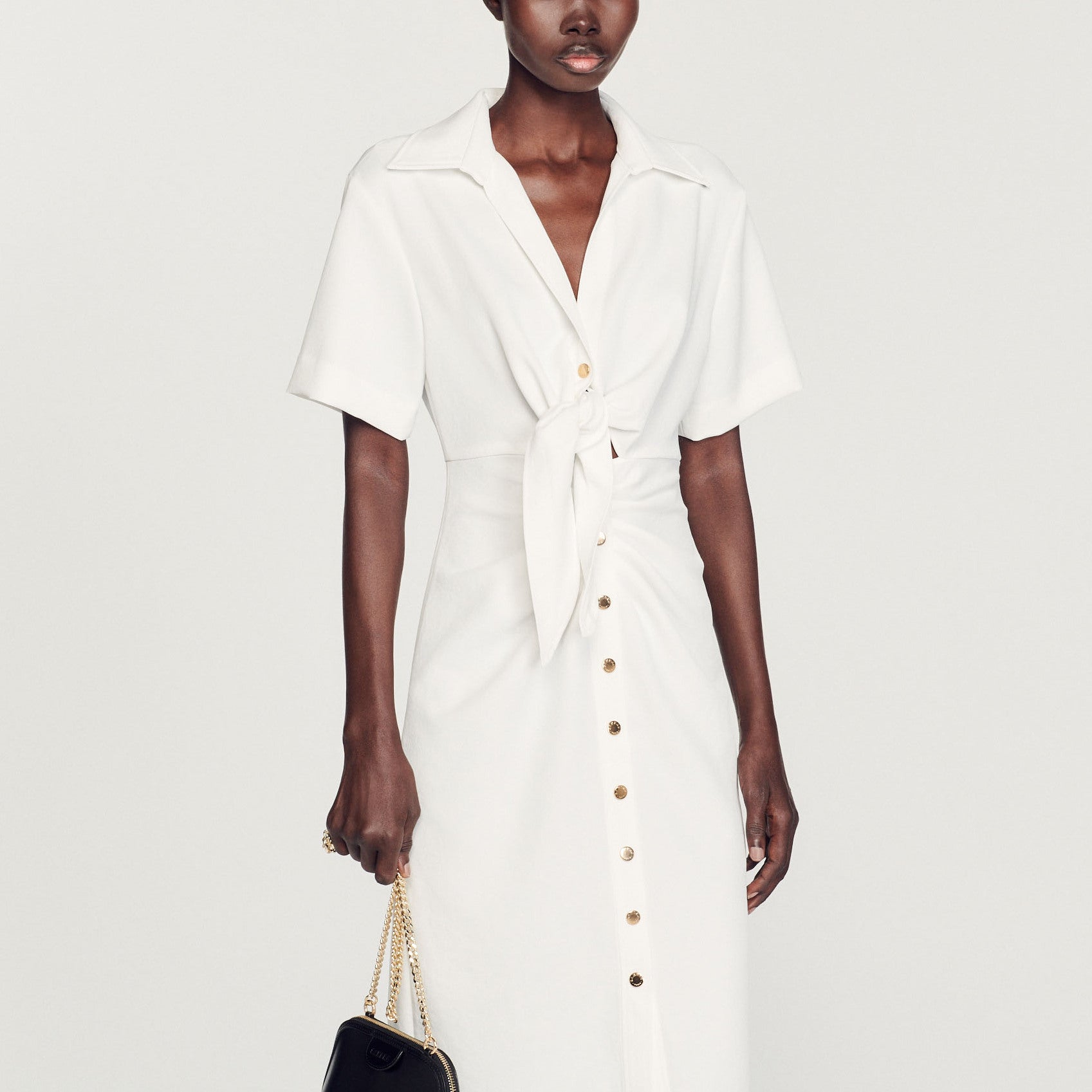 Robe midi boutonnée Sandro seconde main