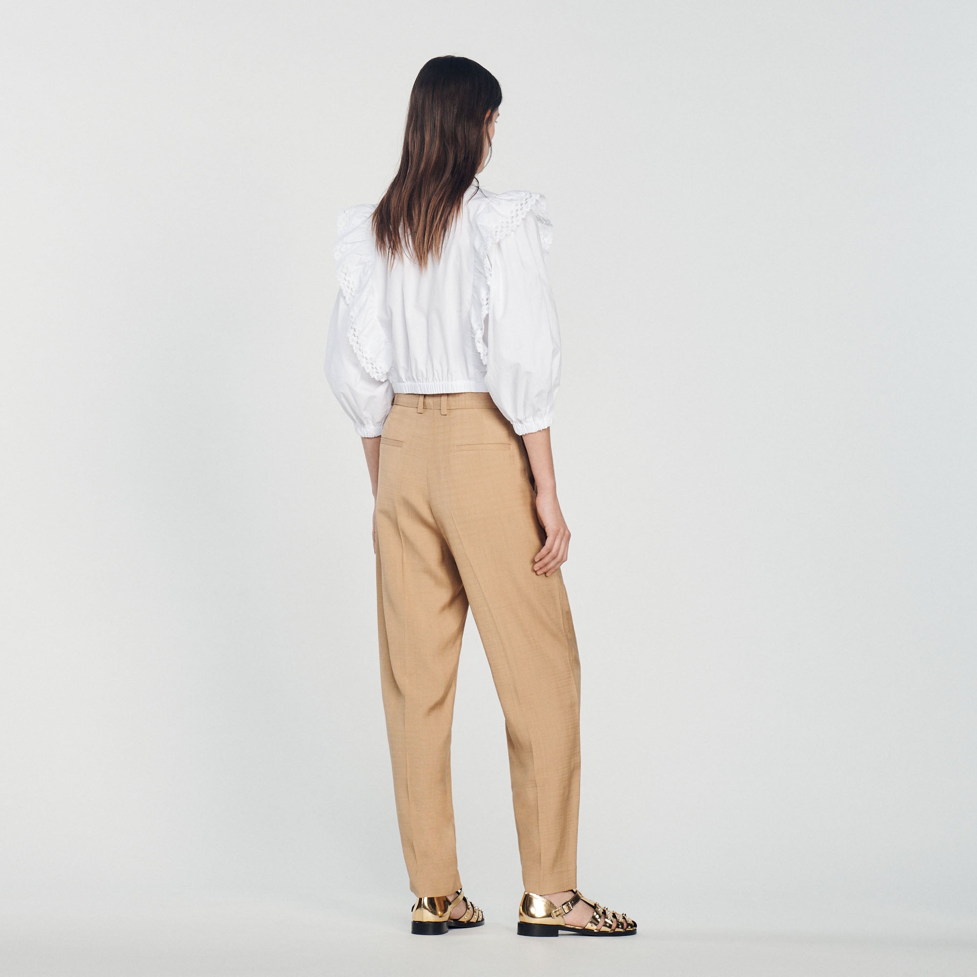 Pantalon large Sandro seconde main