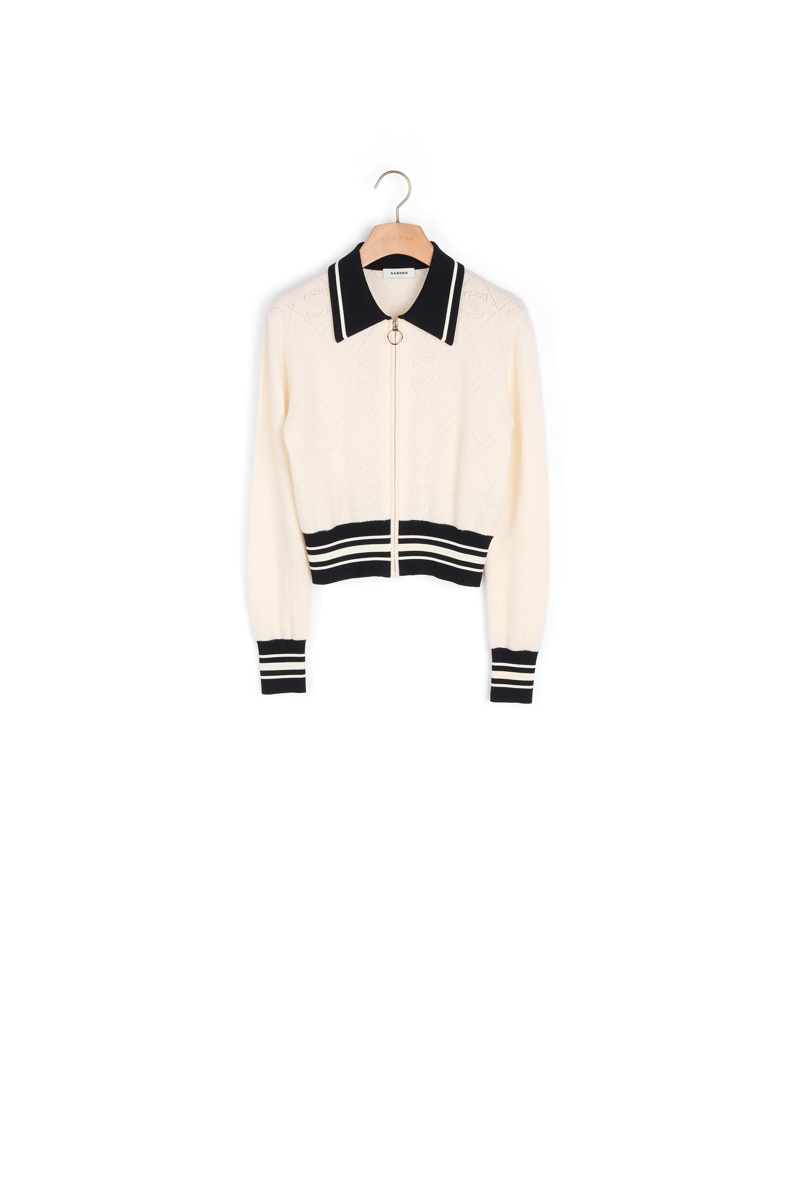 Cardigan bicolore Sandro seconde main