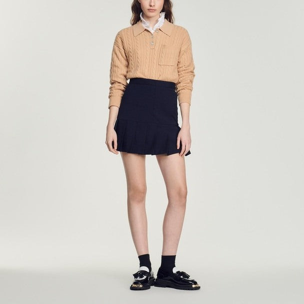 Jupe courte plissée Sandro seconde main