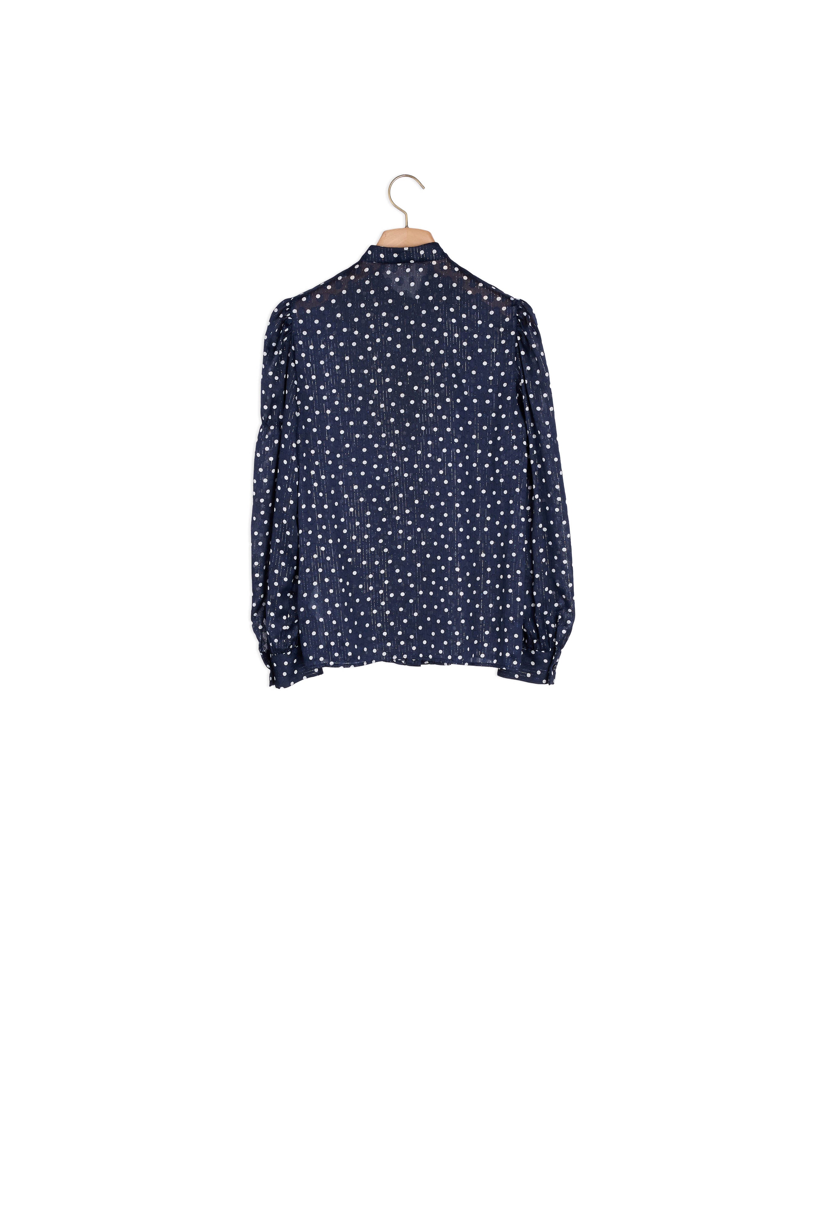 Chemise imprimé marine et blanc Sandro seconde main