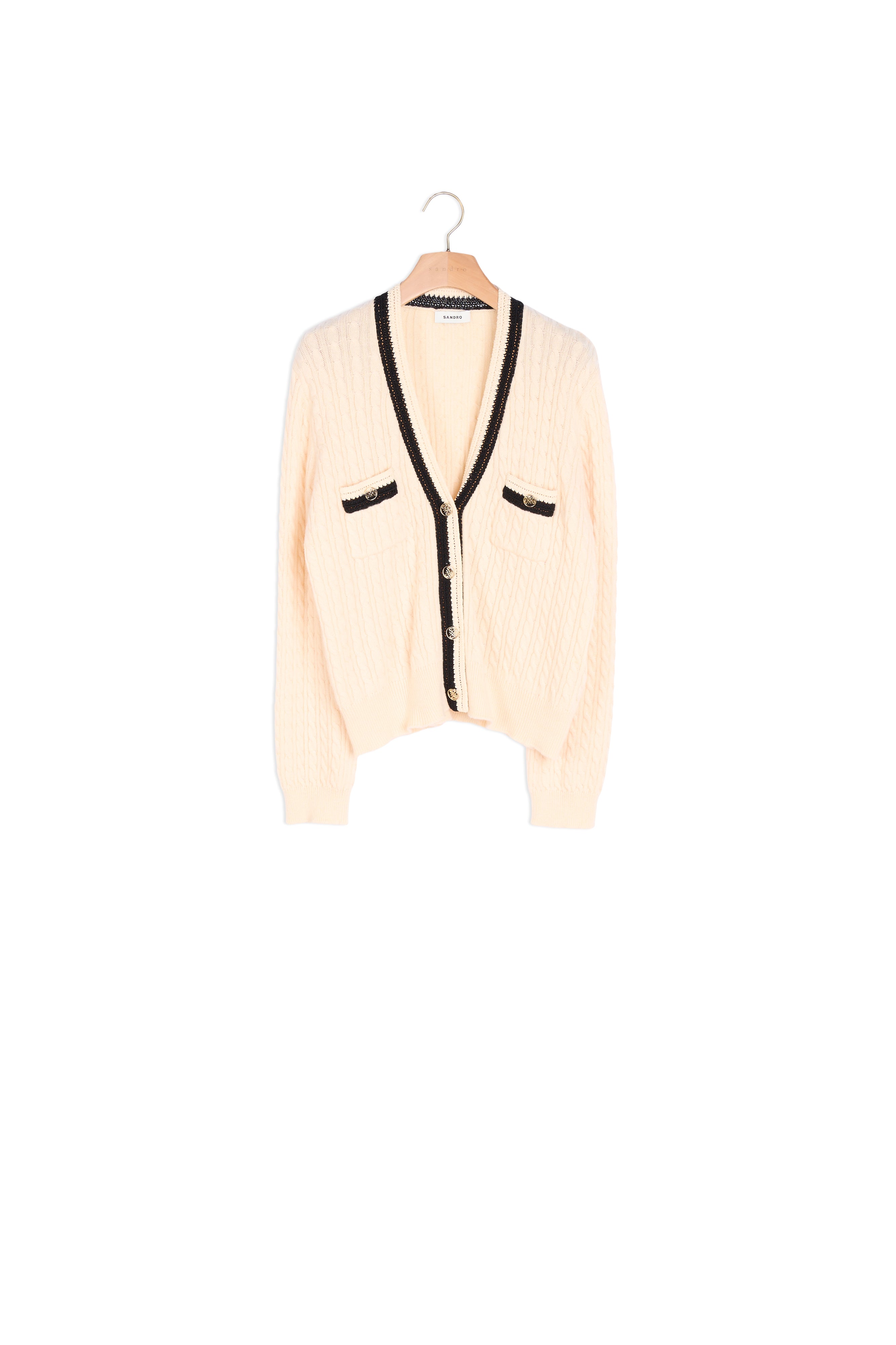 Cardigan en Maille torsadée Sandro seconde main