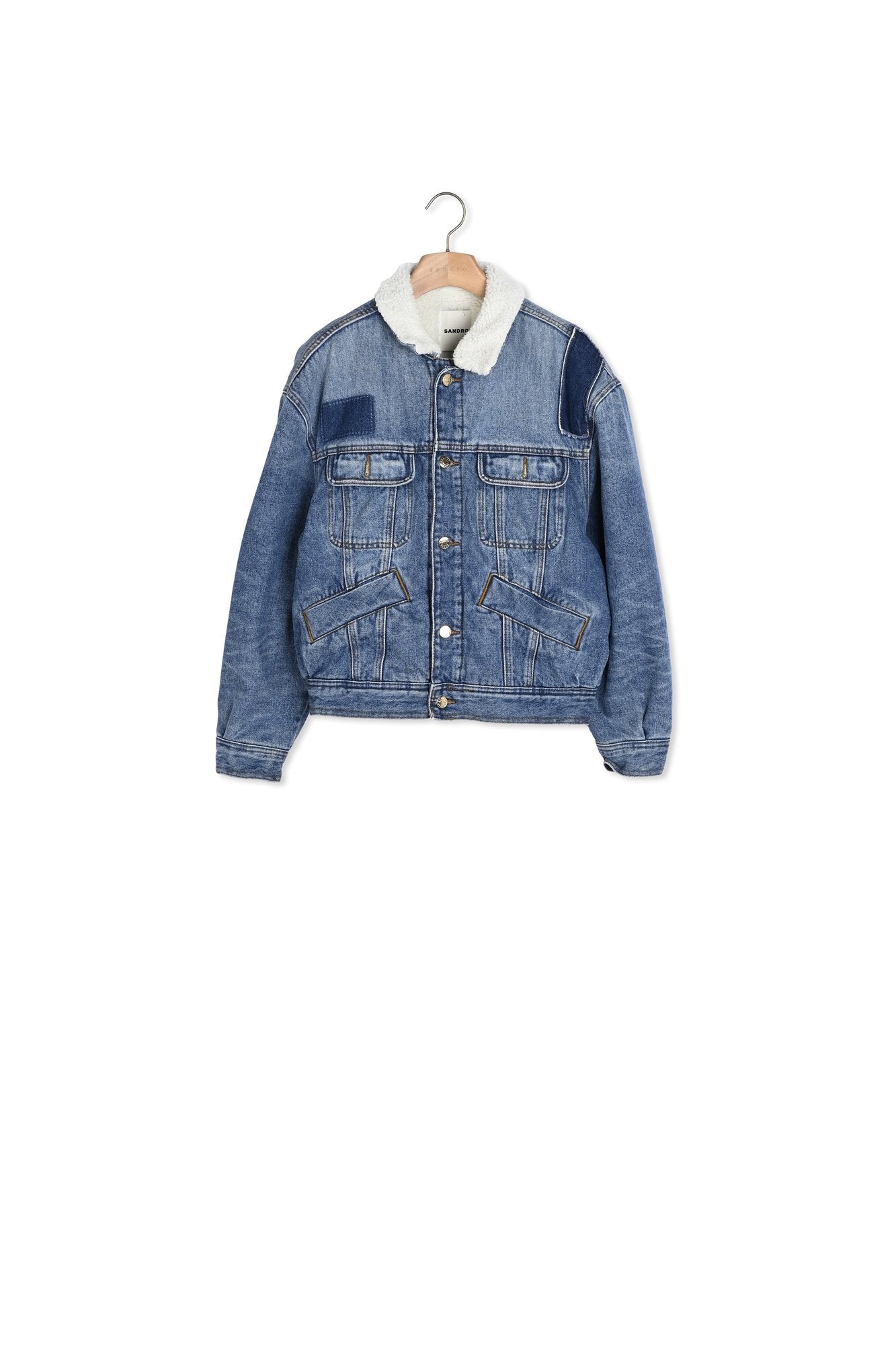 Veste en Jean doublée Sandro seconde main