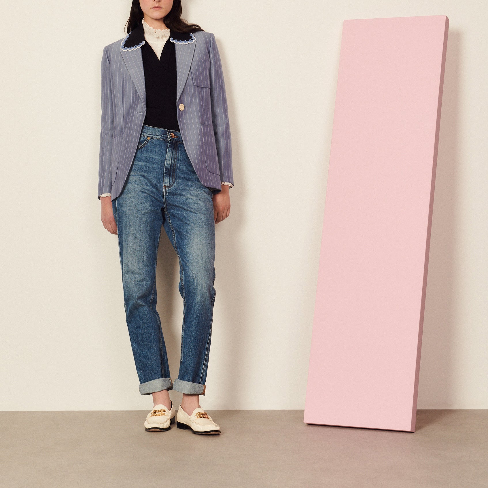 Veste de tailleur rayée Sandro seconde main