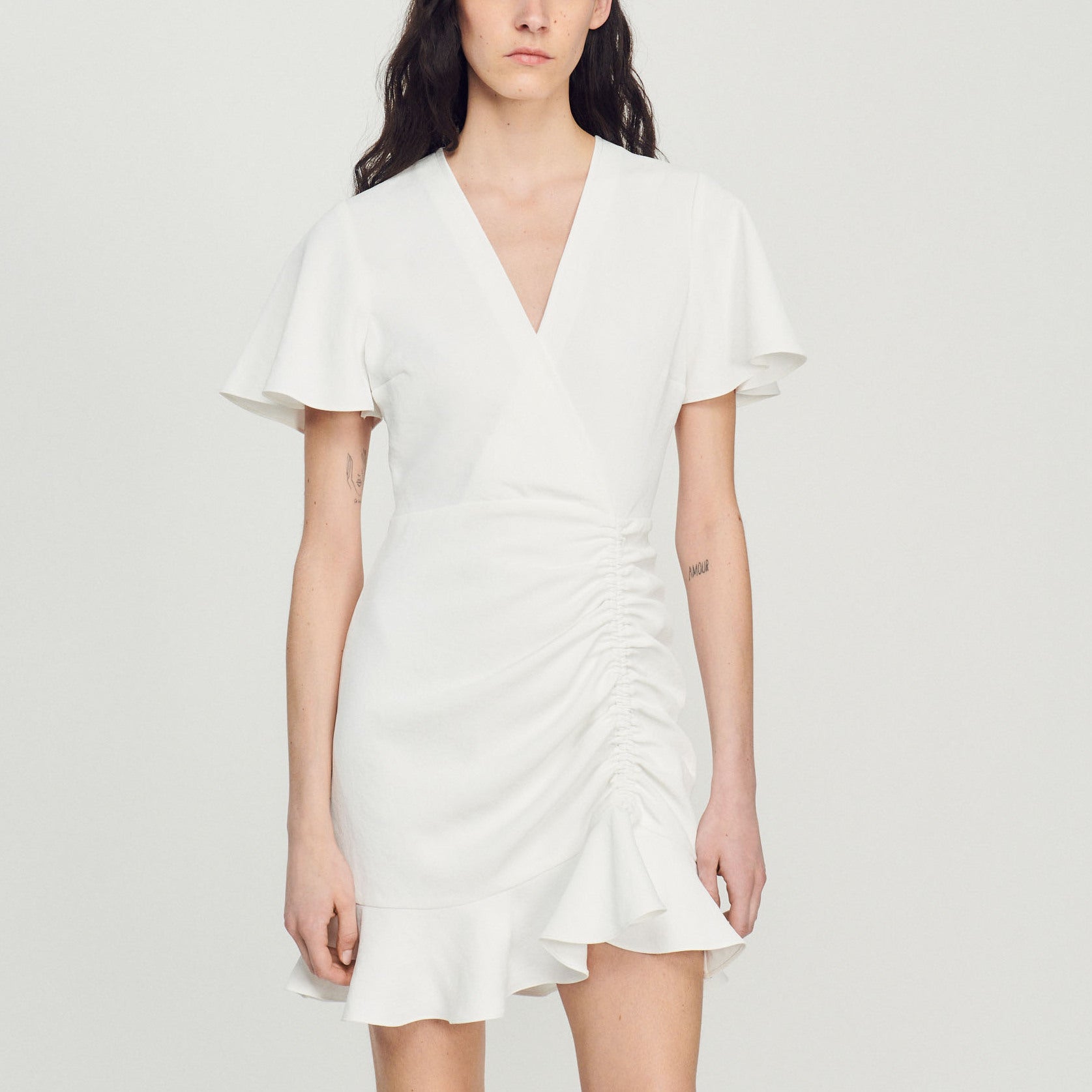 Robe courte croisée Sandro seconde main