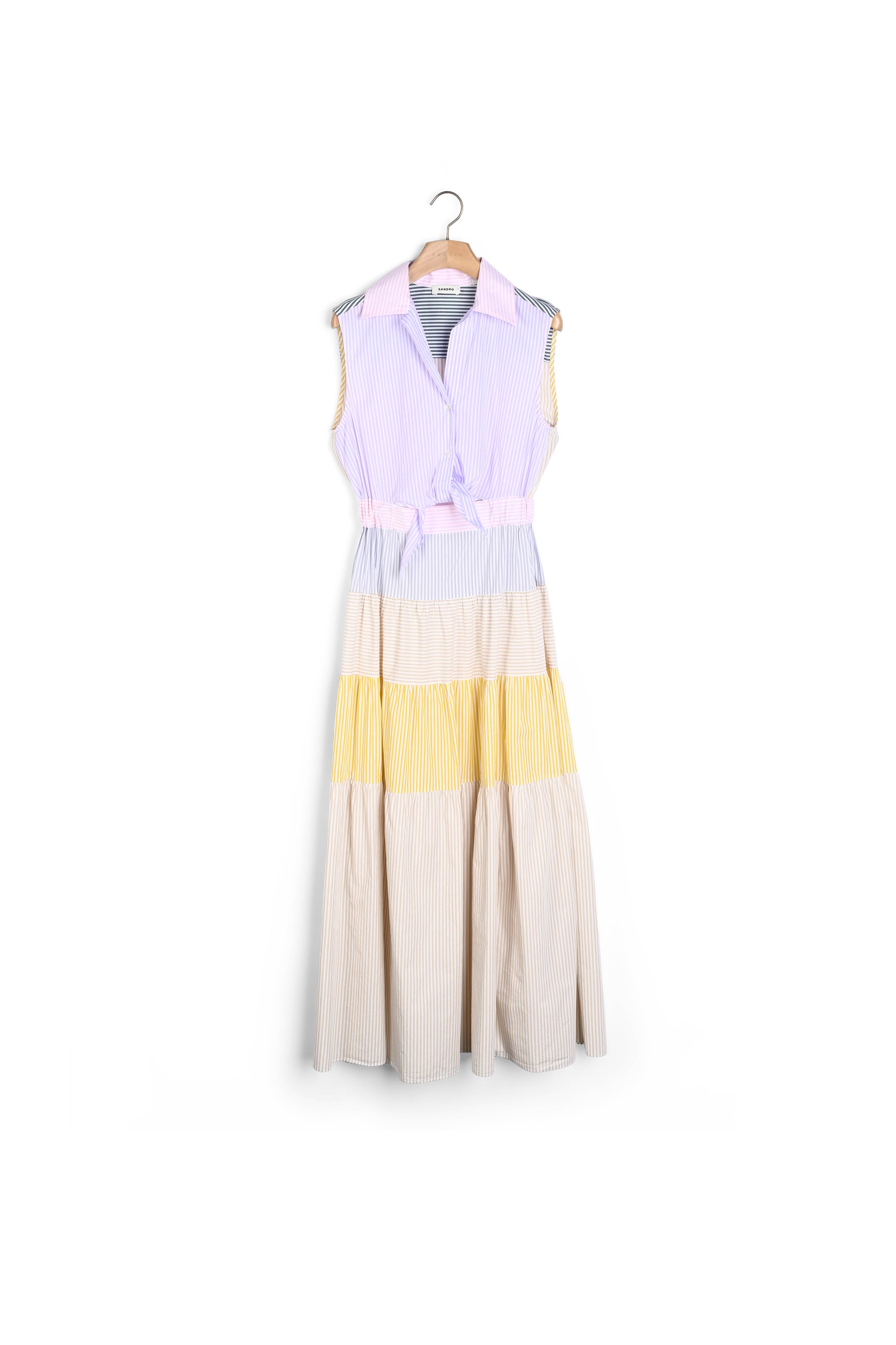 Robe longue patchwork Sandro seconde main