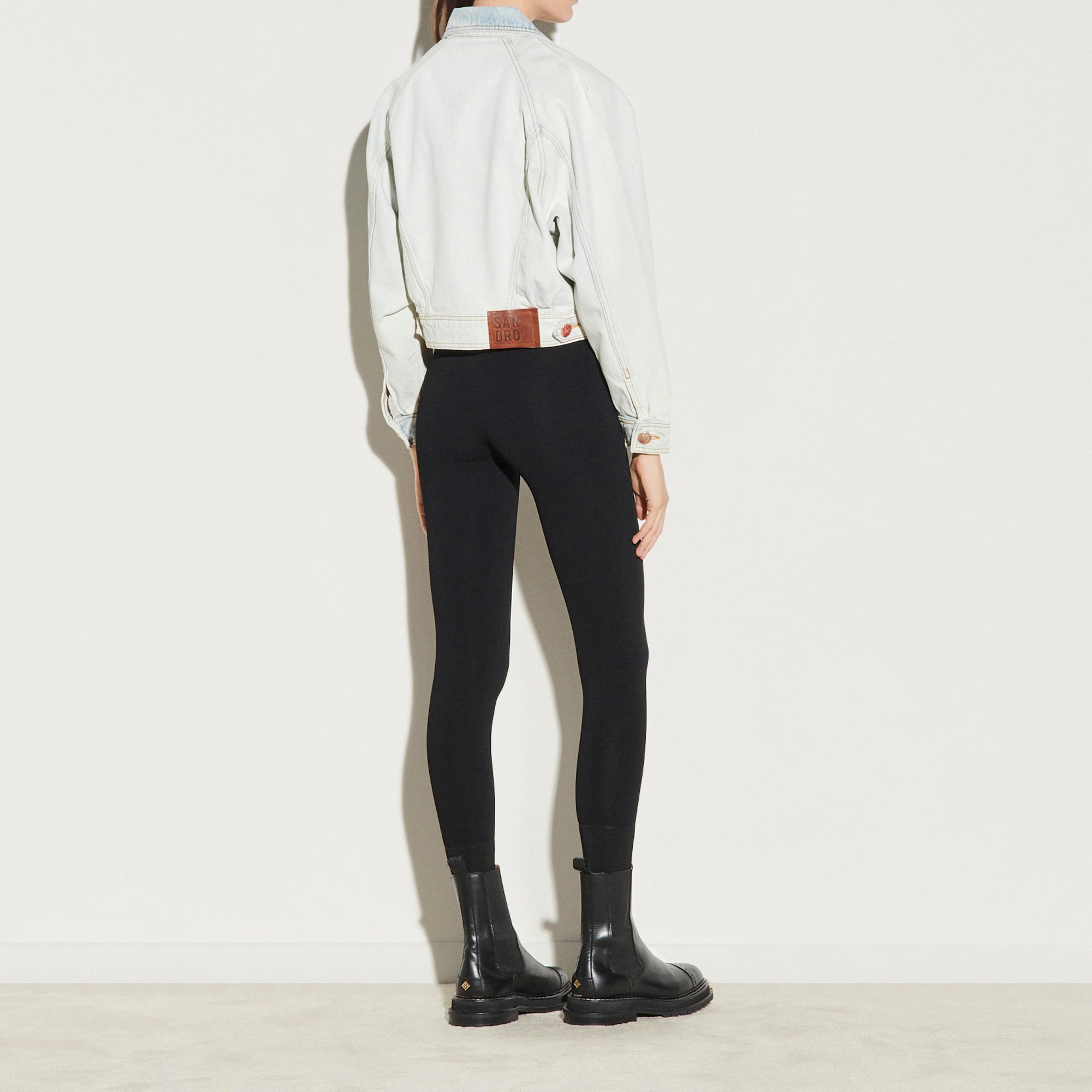 Veste en Jean délavée Sandro seconde main