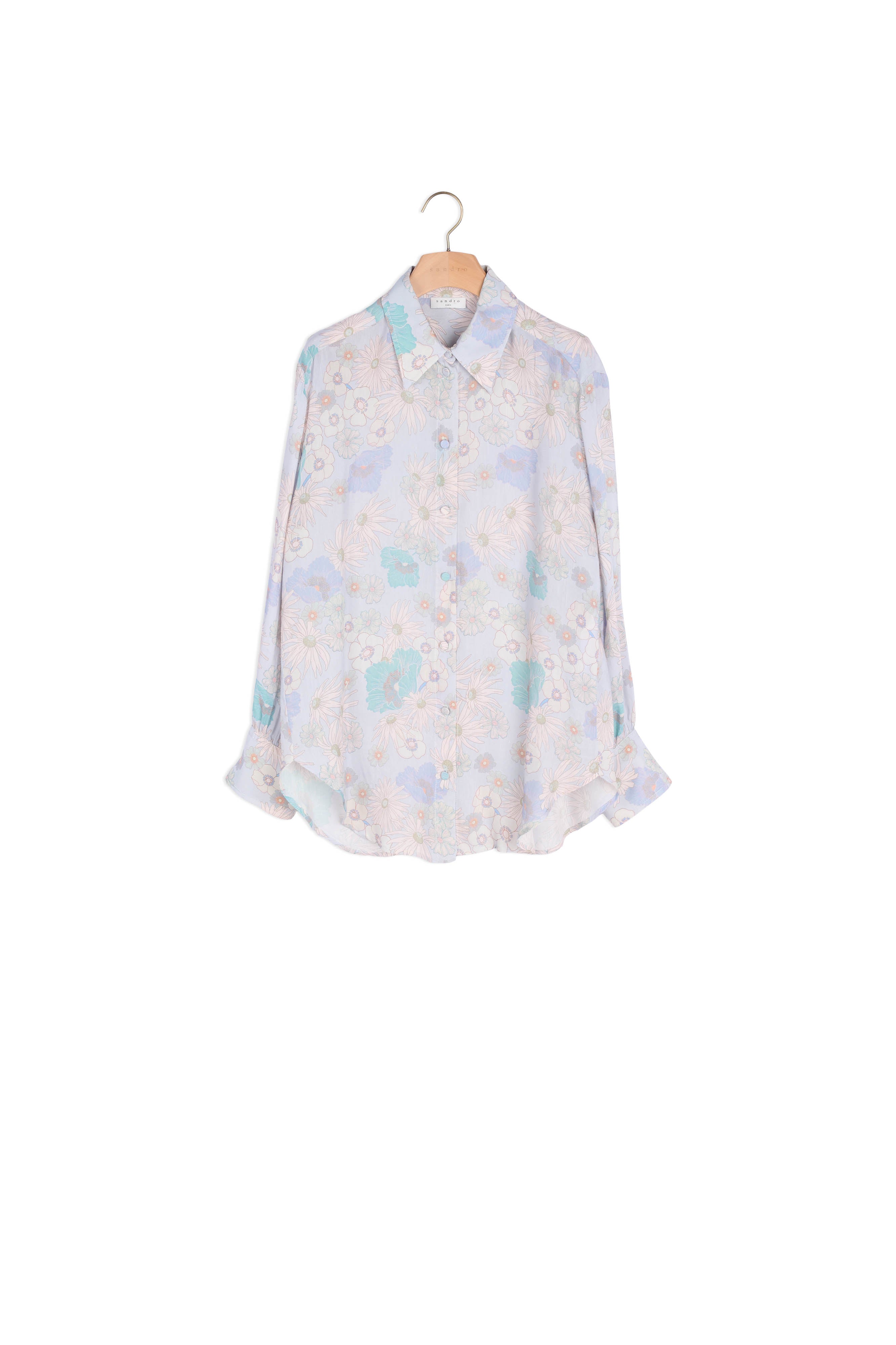 Chemise en voile imprimée Sandro seconde main