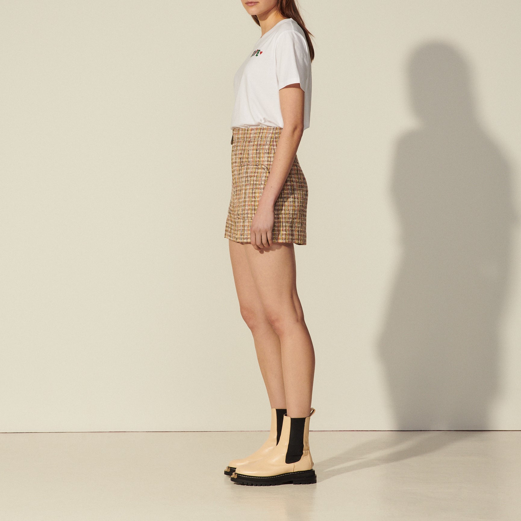  Short en tweed zippé devant Sandro seconde main