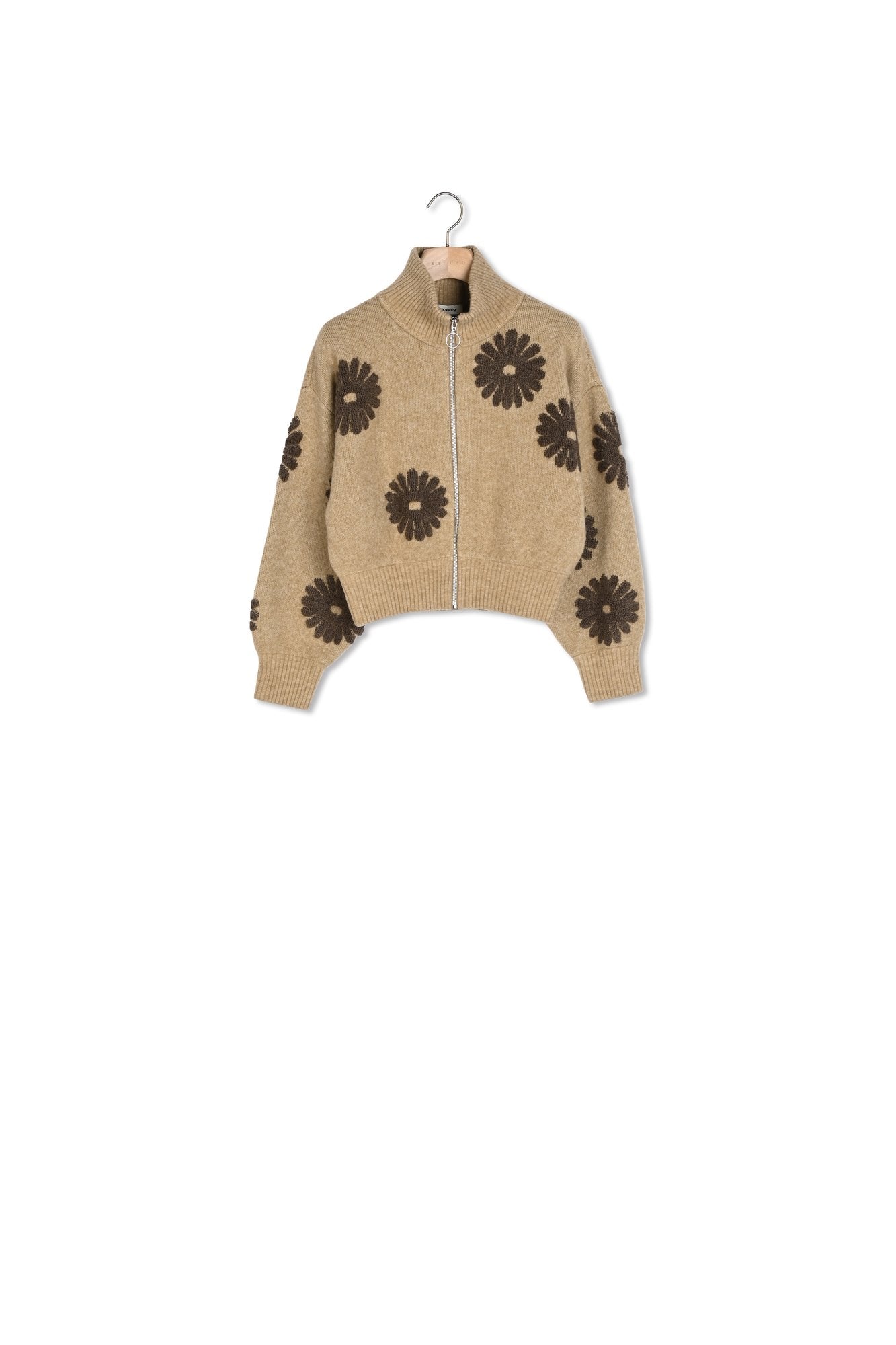 Pull camionneur orné de fleurs Sandro seconde main