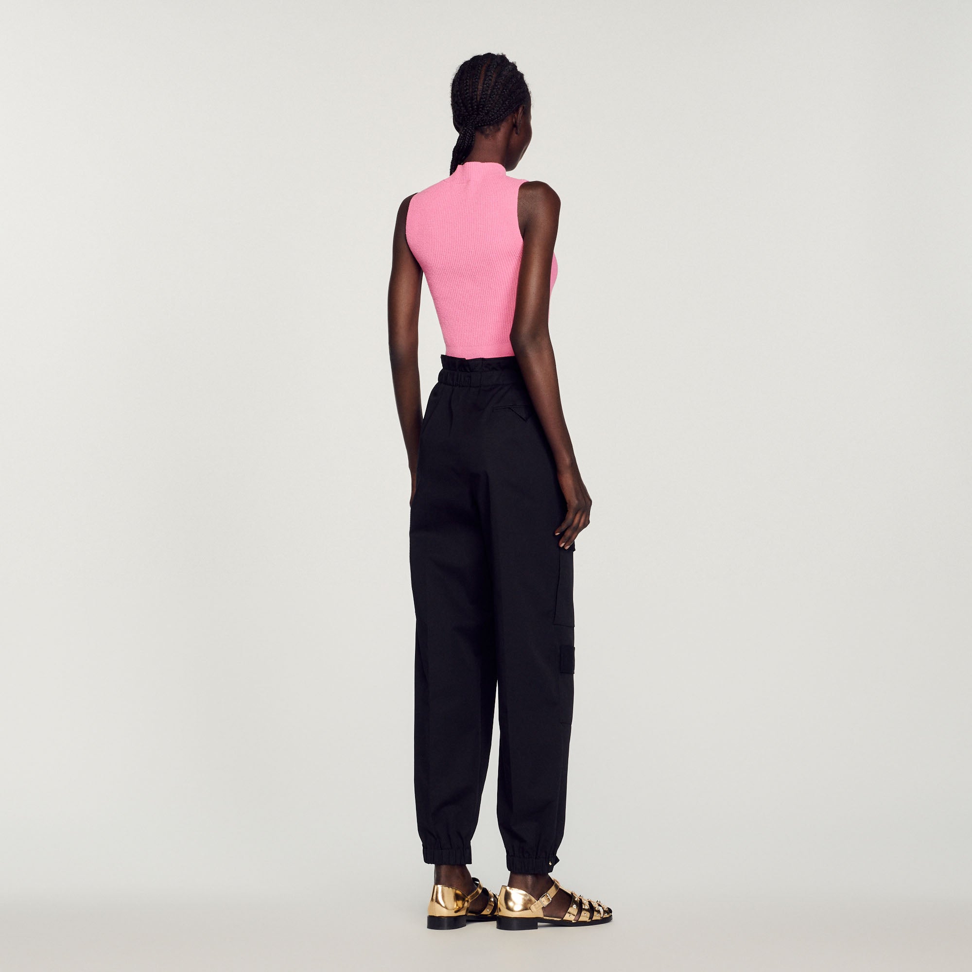 Pull court côtelé Sandro seconde main