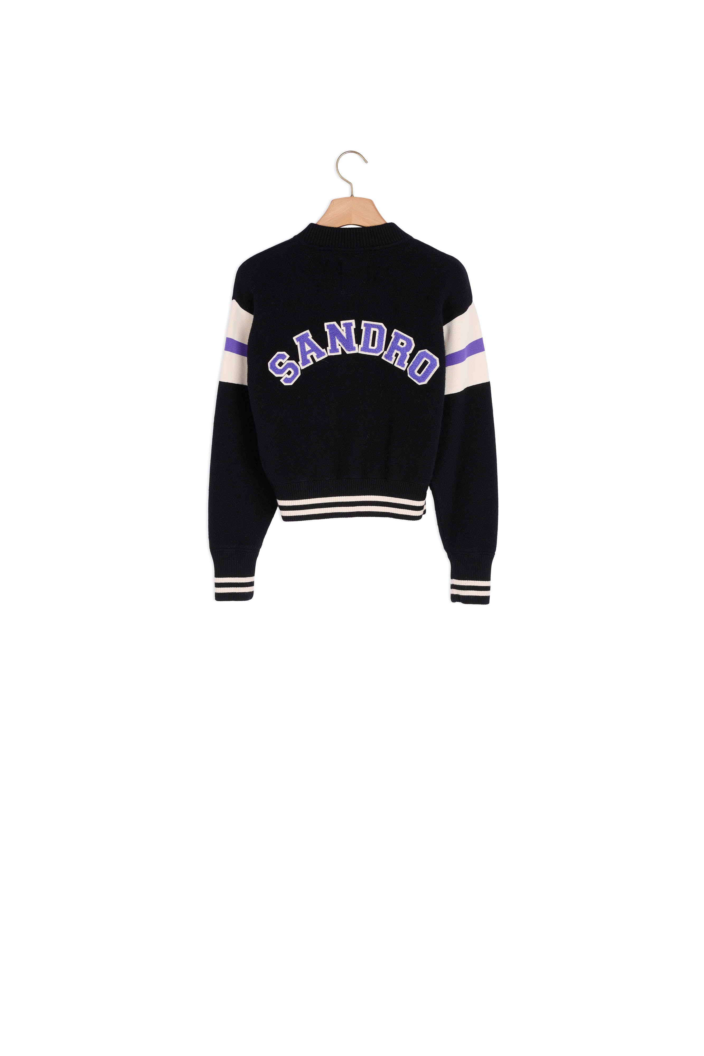 Cardigan en Maille façon teddy Sandro seconde main