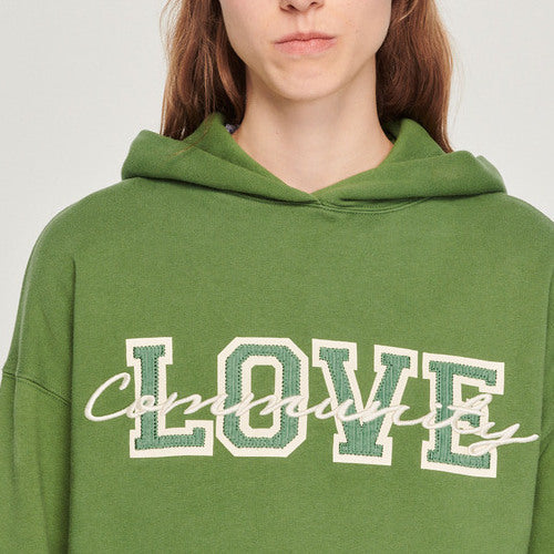 Sweat à capuche Love Community Sandro seconde main