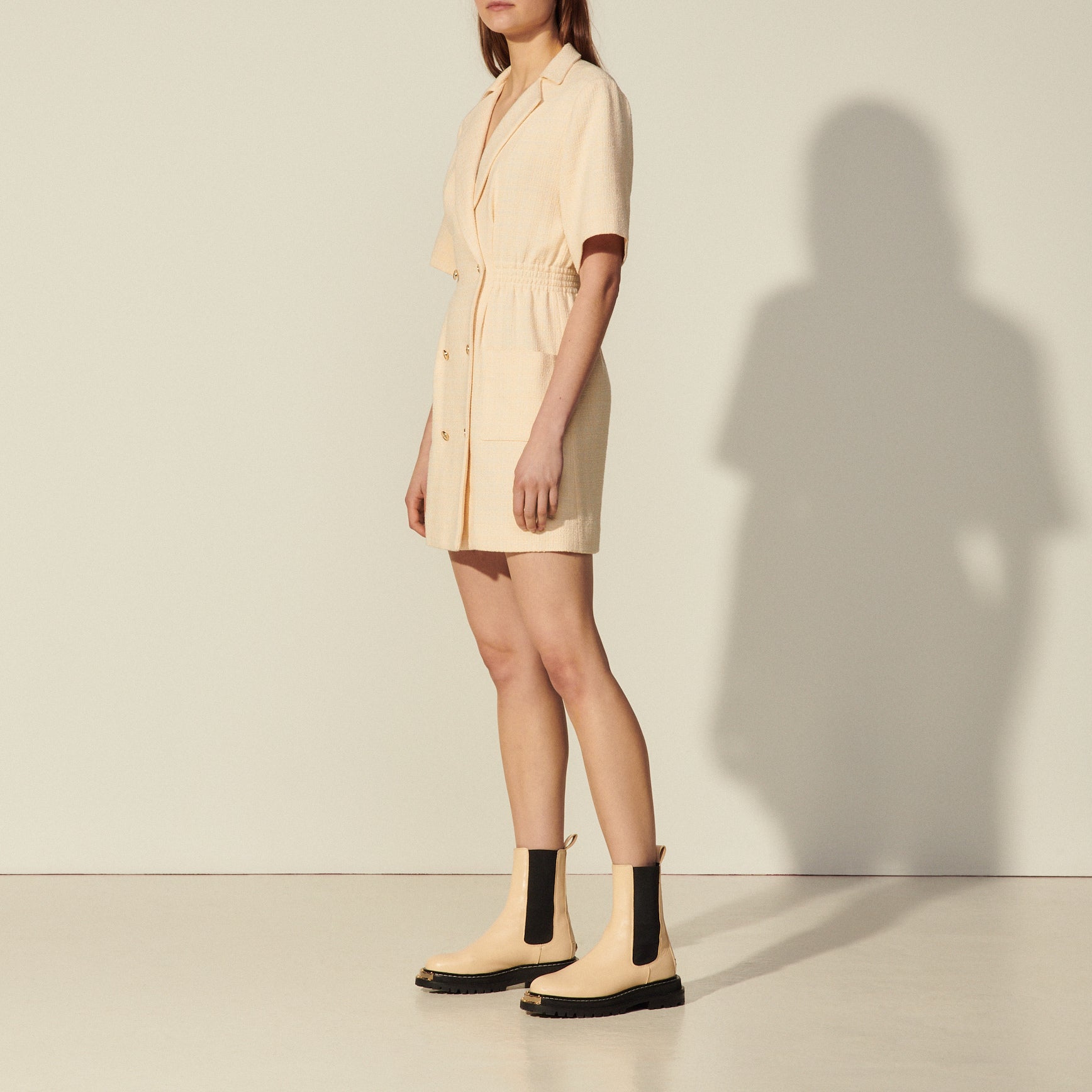 Robe à col tailleur Sandro seconde main