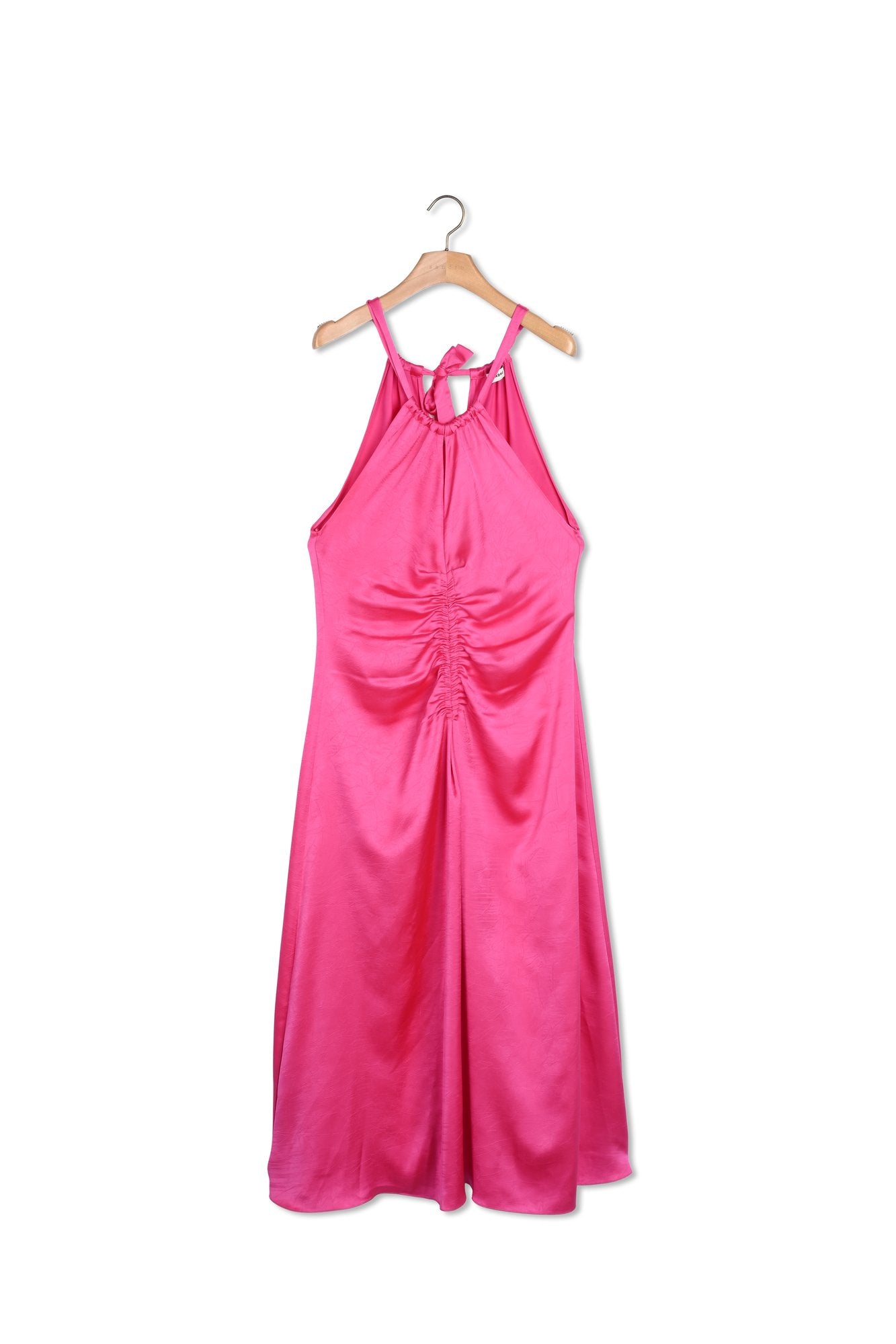 Robe longue satinée froncée Sandro seconde main