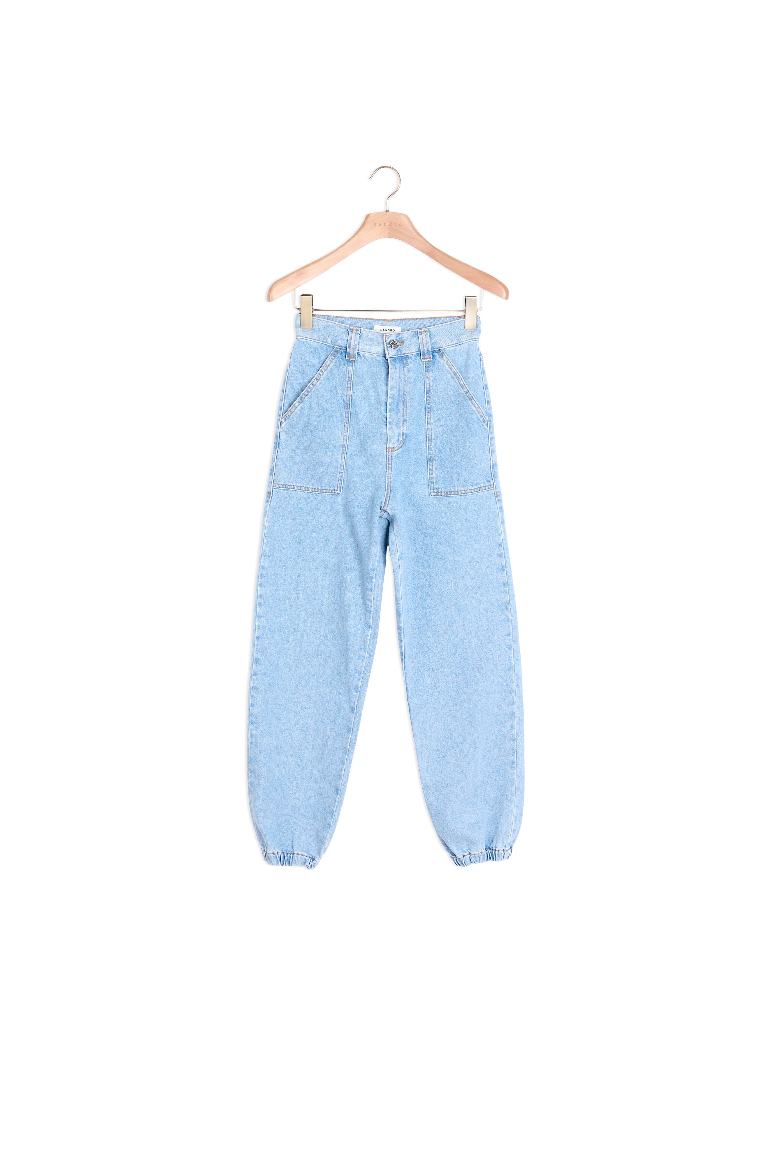 Jean en denim délavé Sandro seconde main