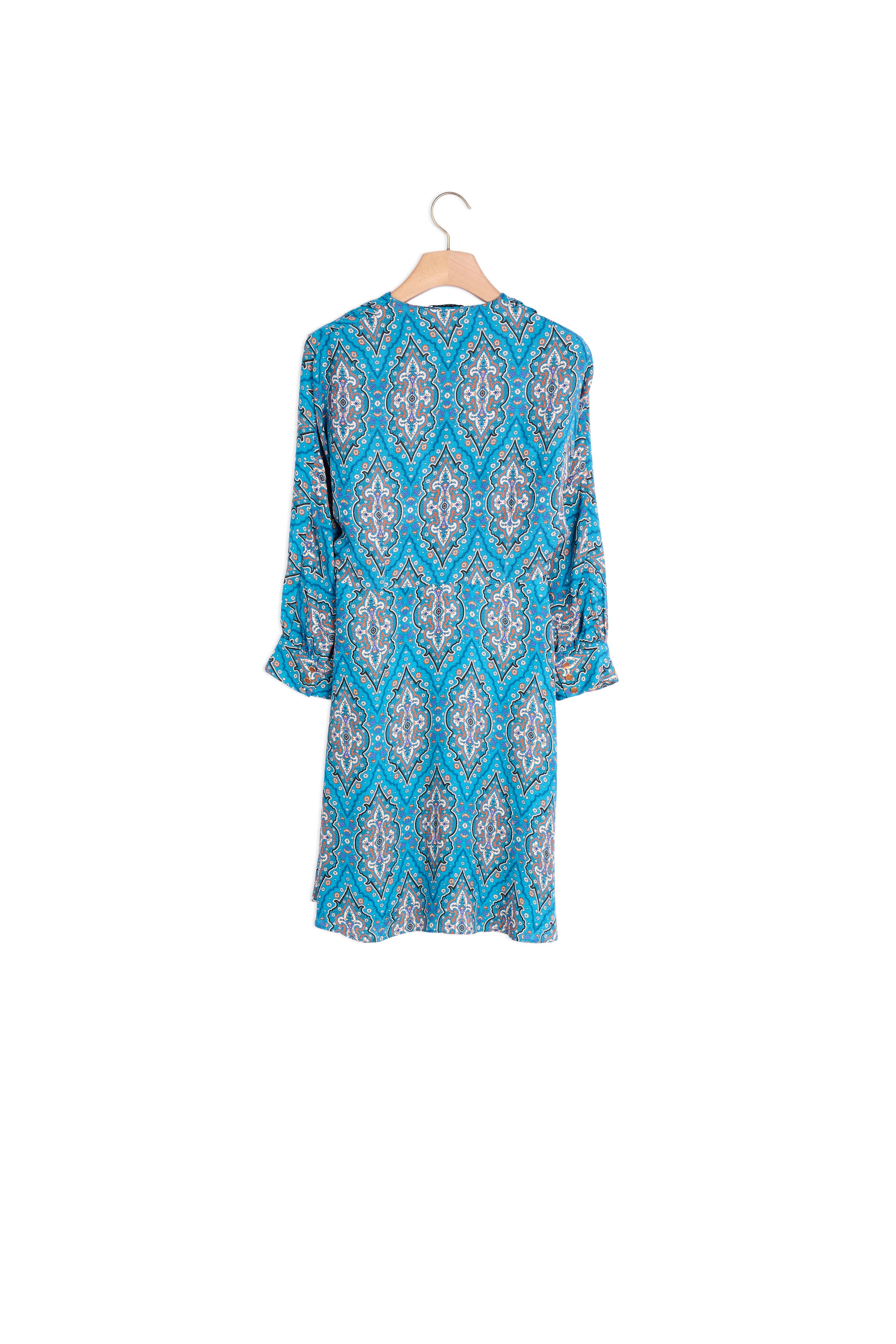 Robe courte imprimée avec laçage Sandro seconde main