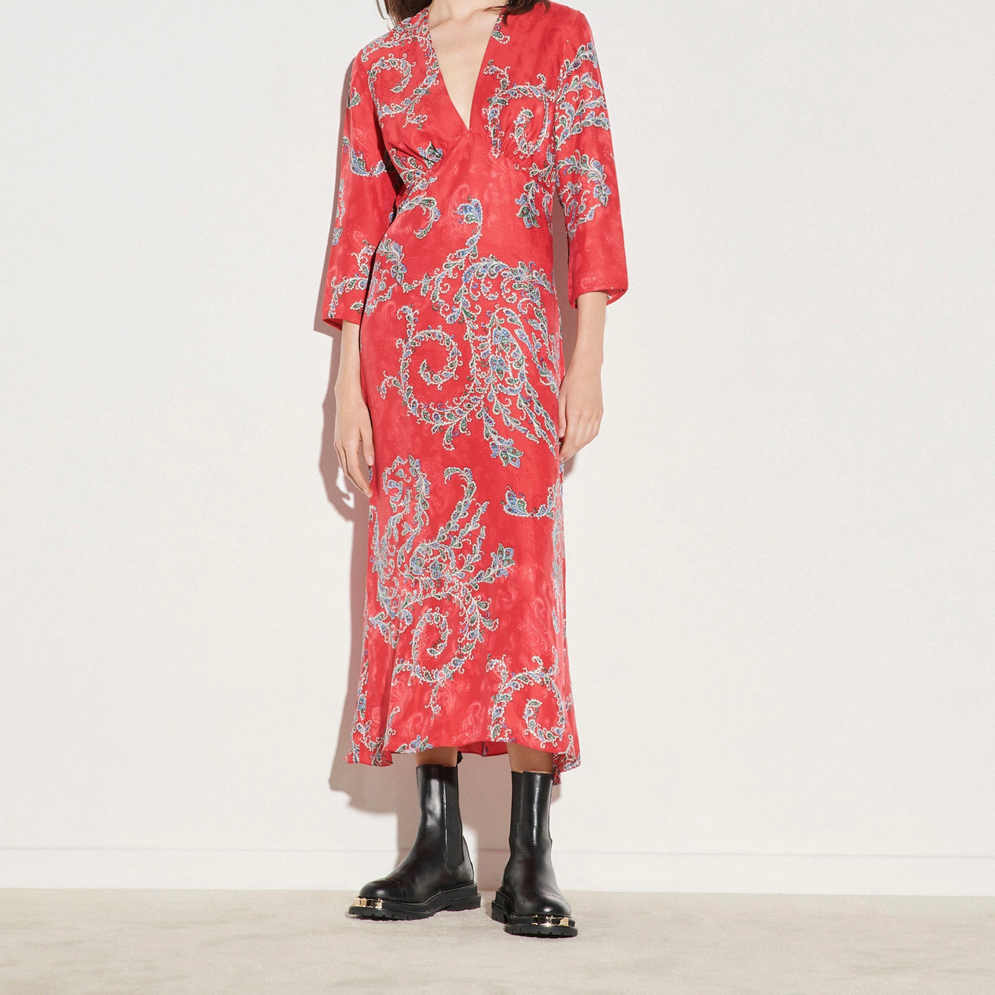 Robe midi imprimée Sandro seconde main