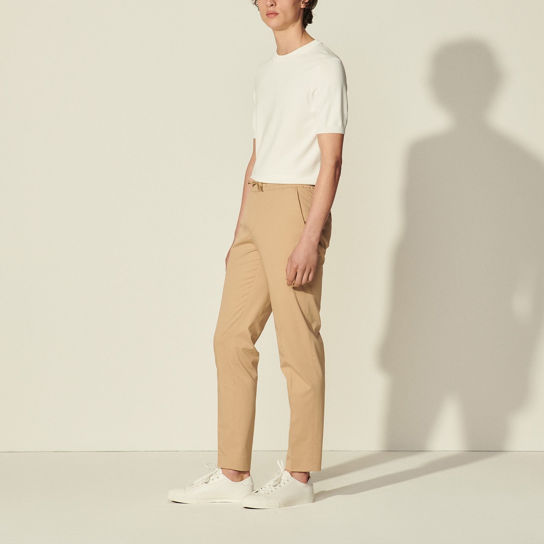 Pantalon à la ceinture élastique Sandro seconde main