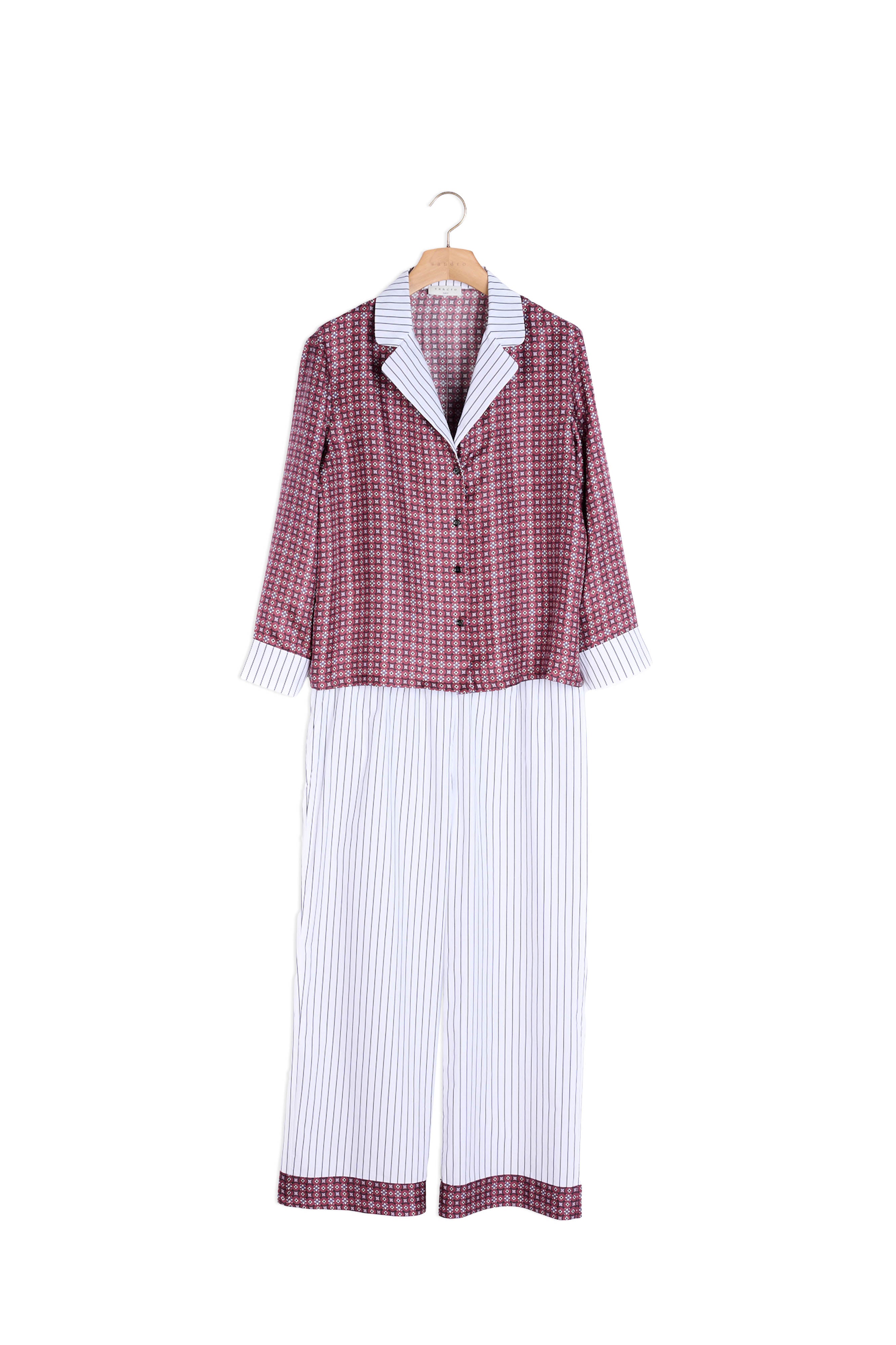 COMBINAISON Bordeaux Sandro seconde main