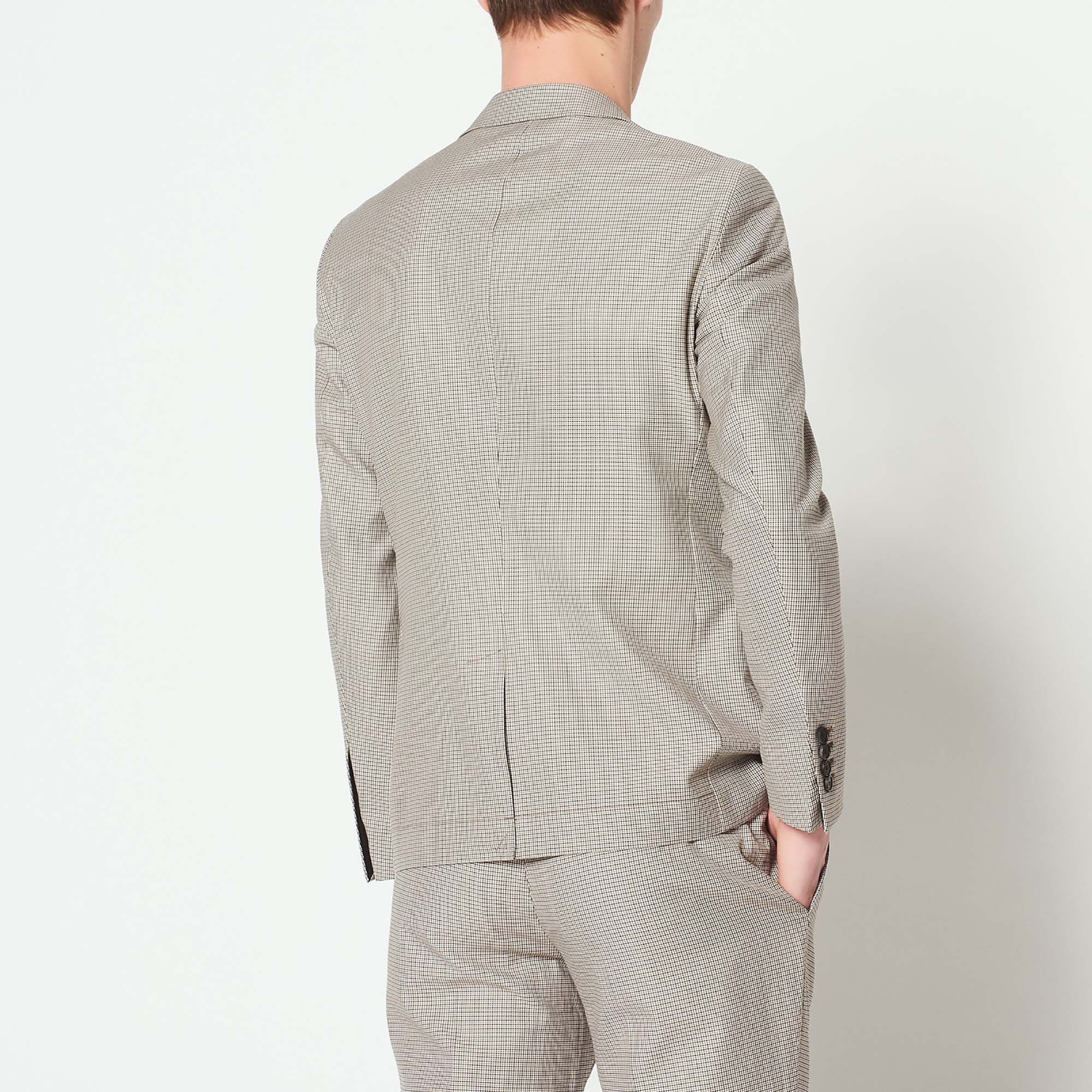 Veste de costume à micro carreaux Sandro seconde main