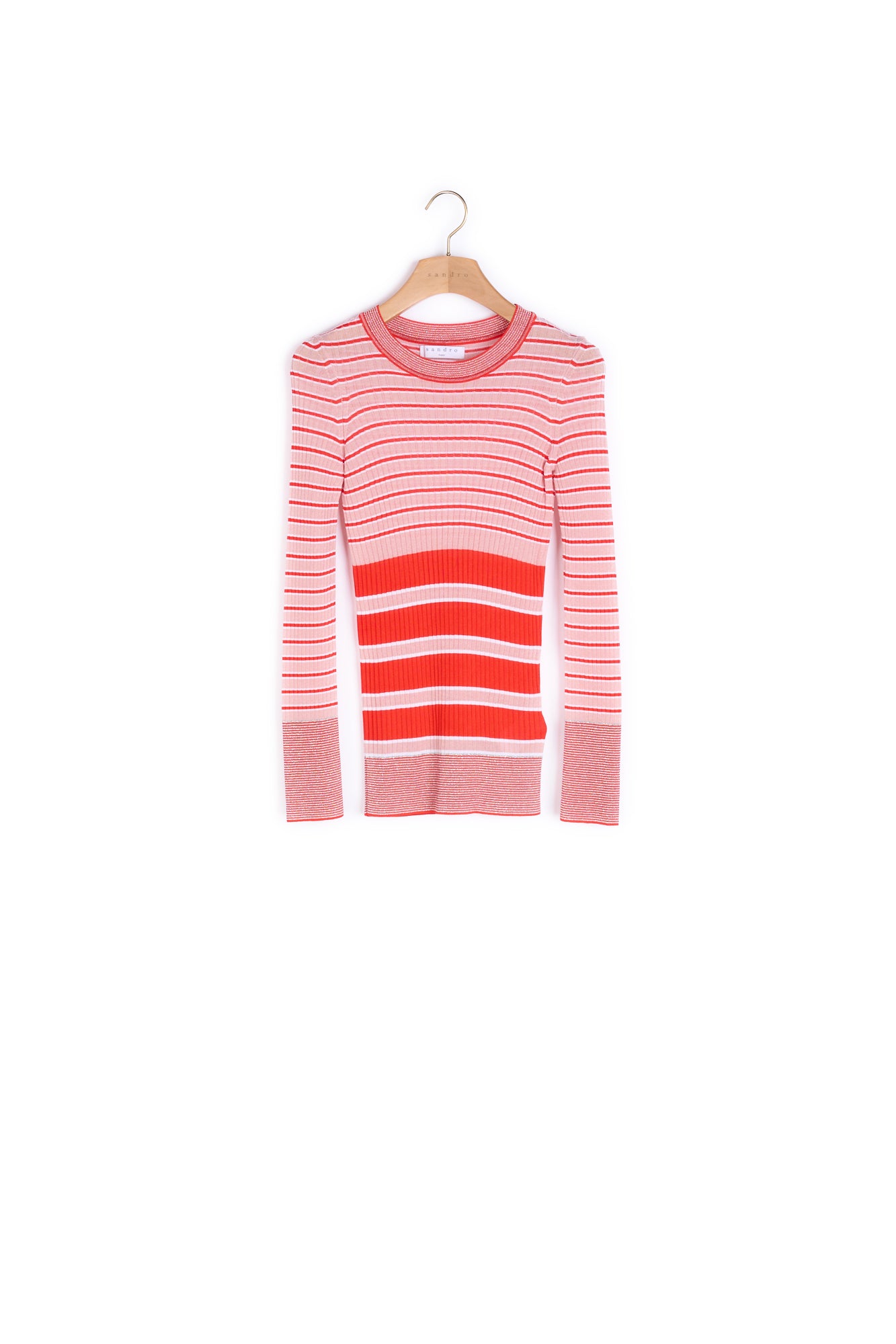 Pull fin à rayures de taille différente Sandro seconde main