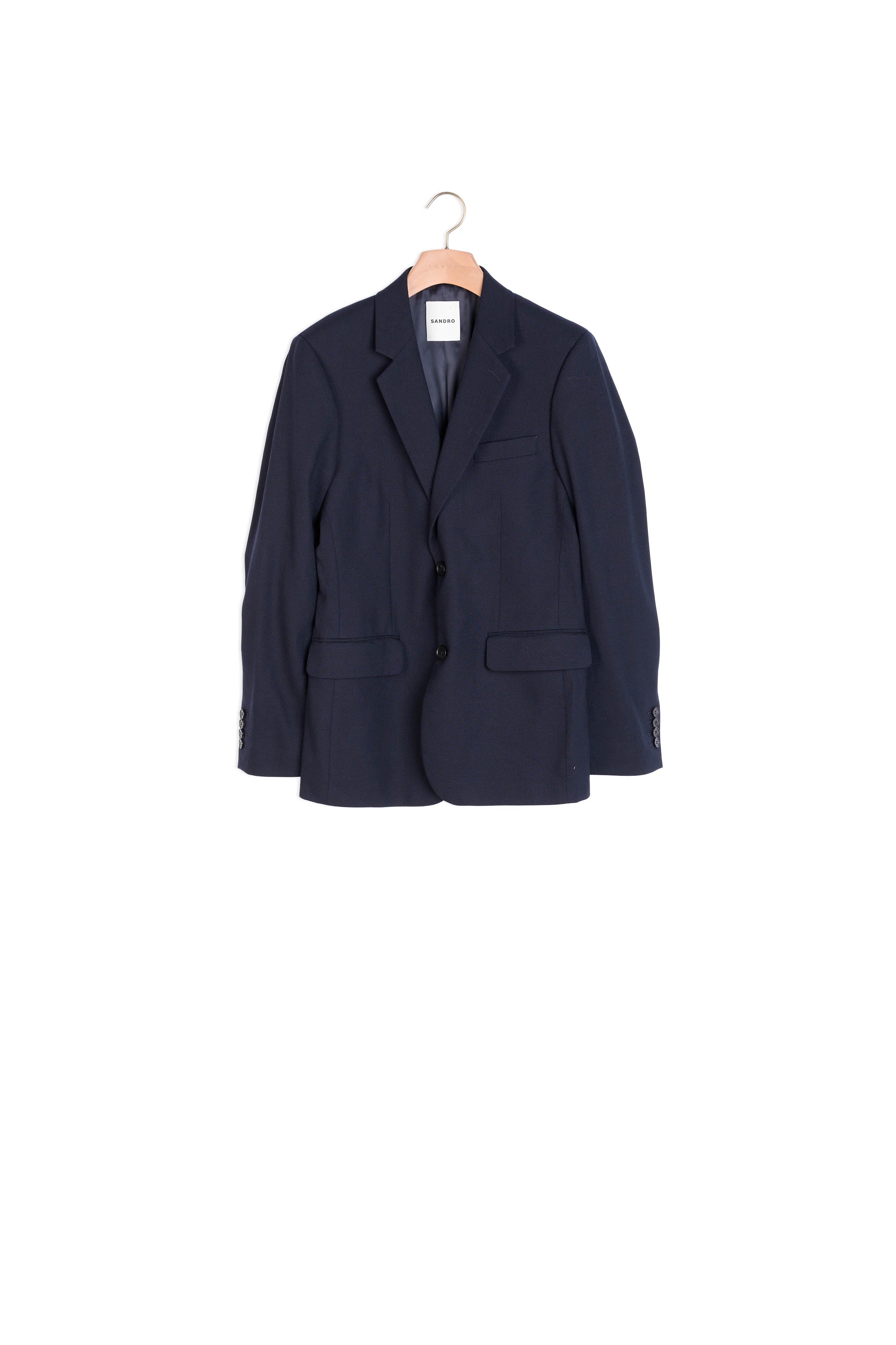 Veste de costume en laine Sandro seconde main