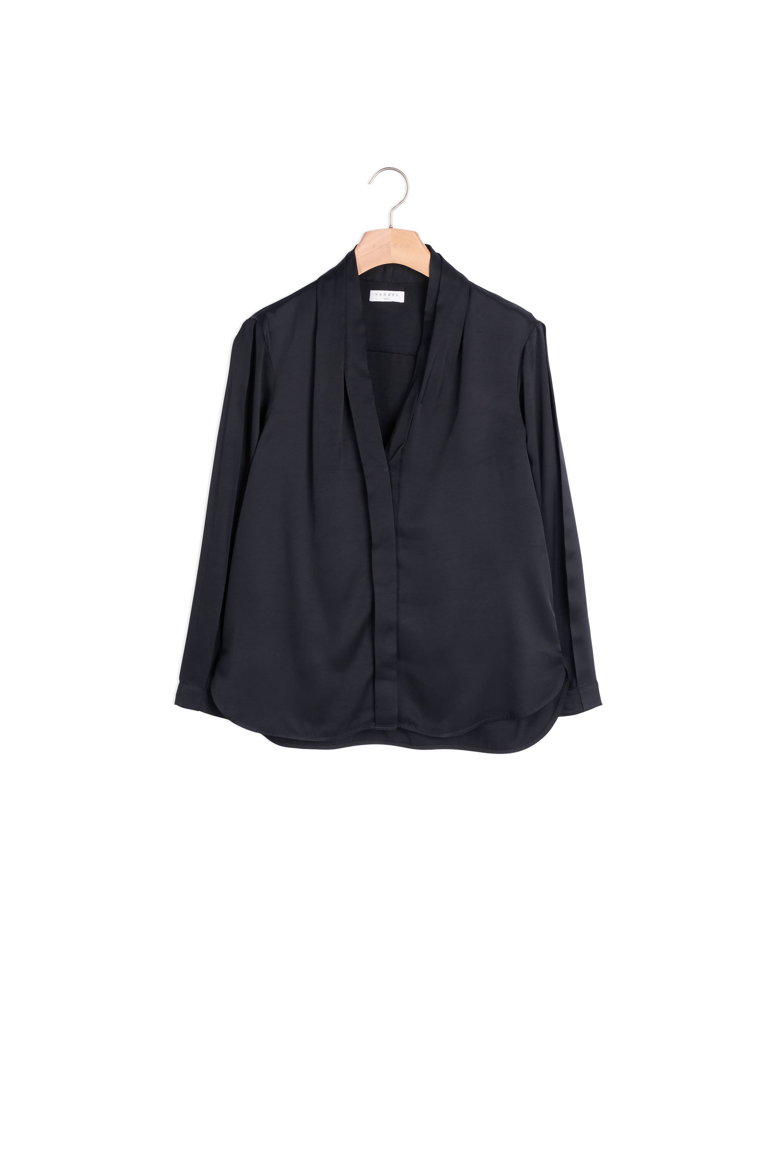 Chemise Noir Sandro seconde main