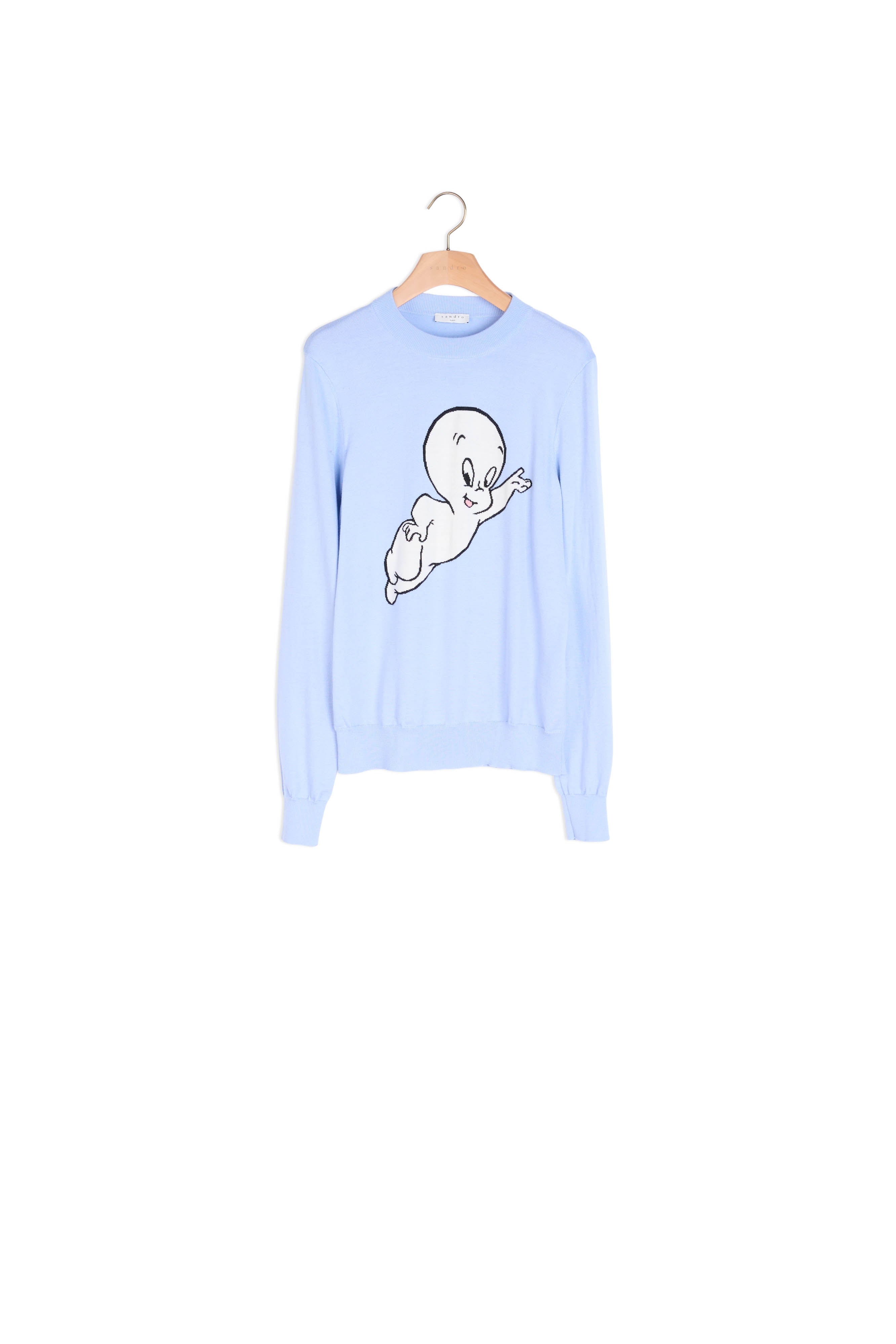 Pull fin en laine Casper Sandro seconde main