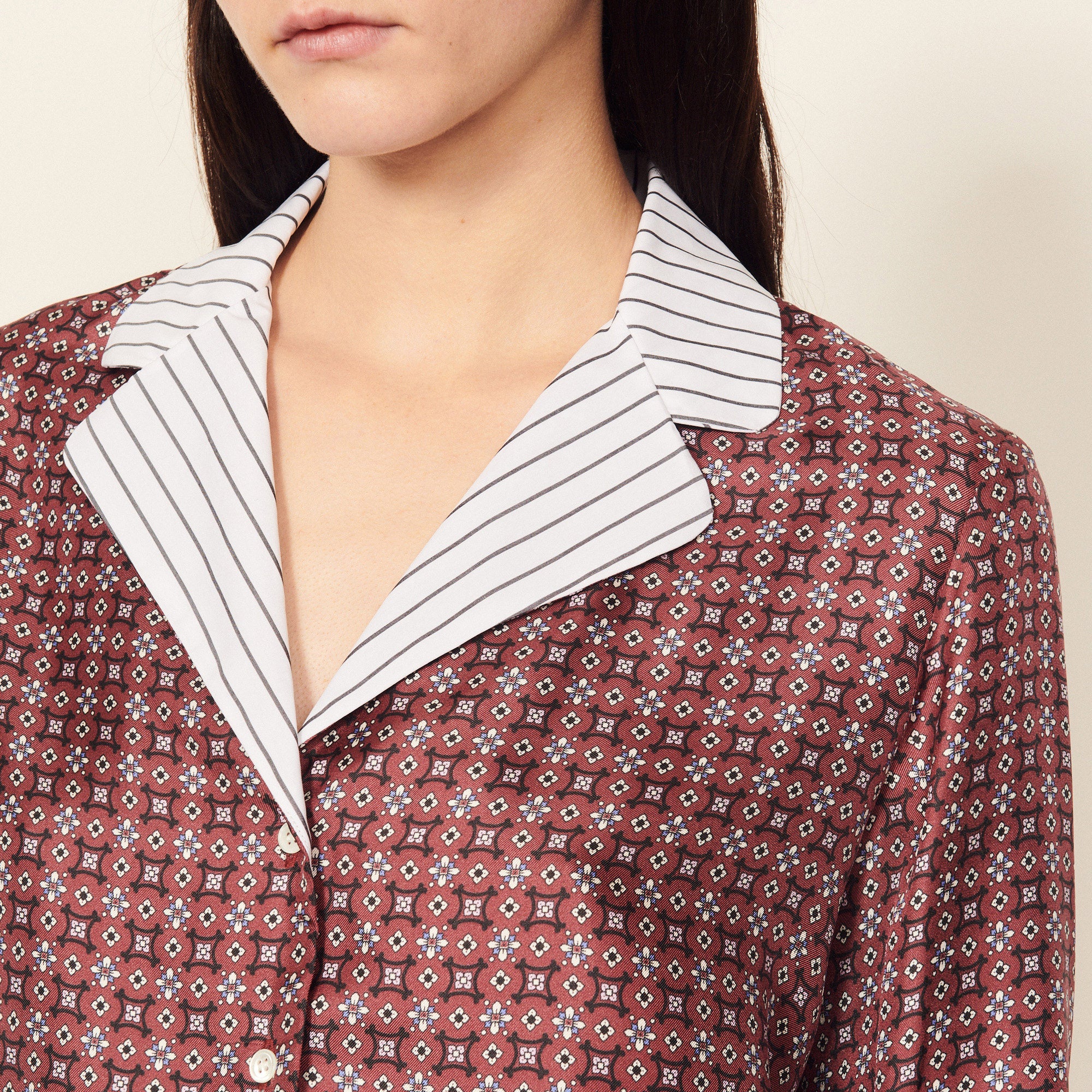 COMBINAISON Bordeaux Sandro seconde main