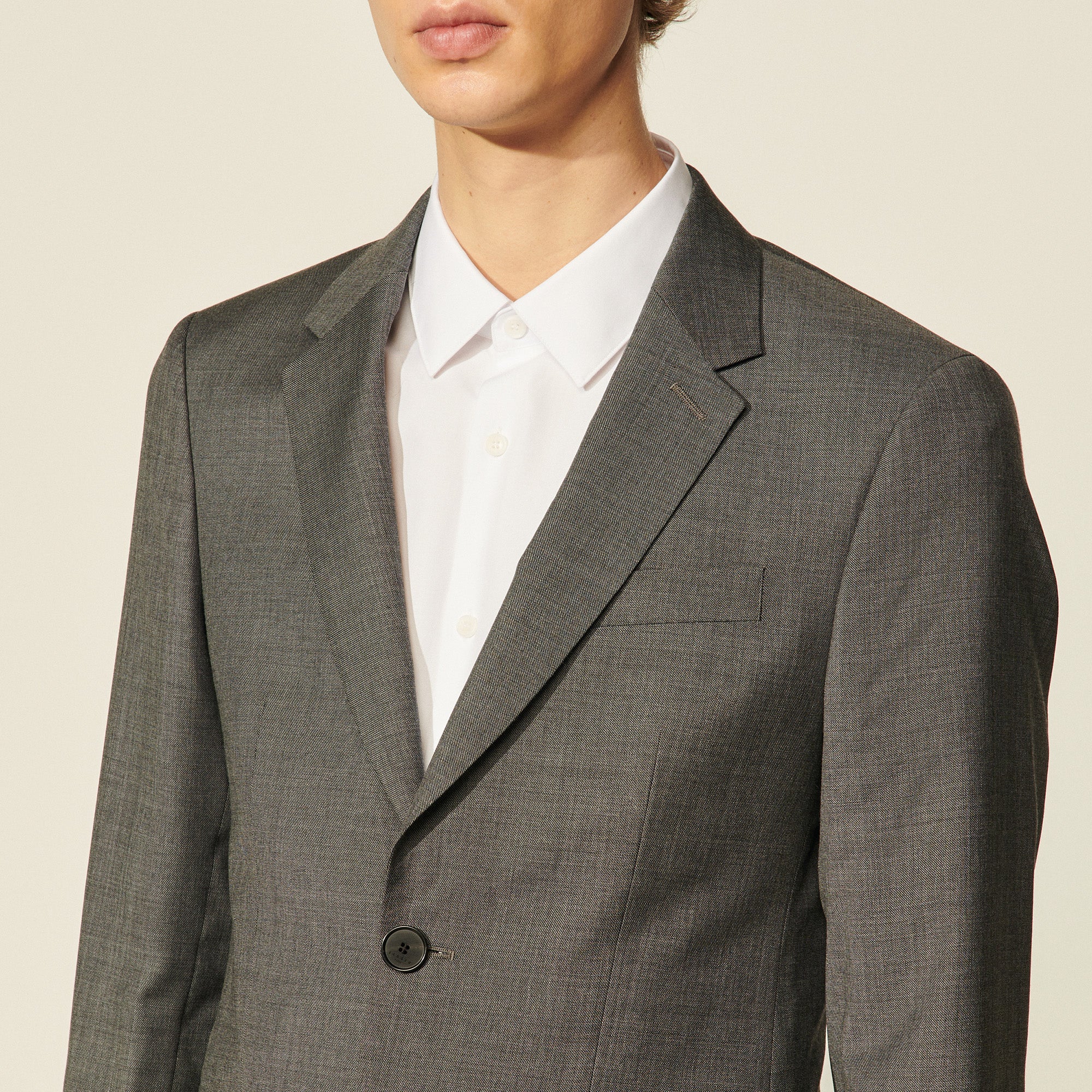 Veste de costume en laine vierge Sandro seconde main