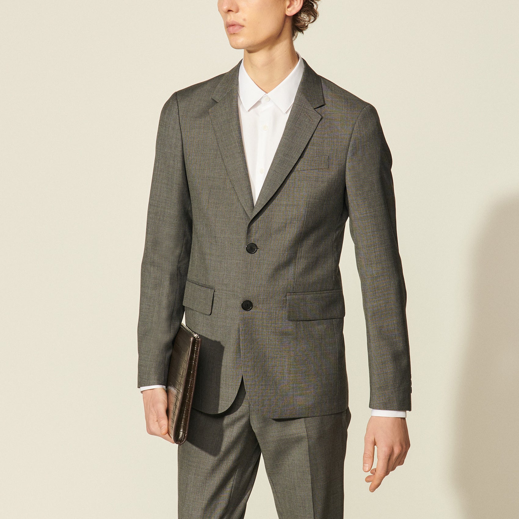 Veste de costume en laine vierge Sandro seconde main