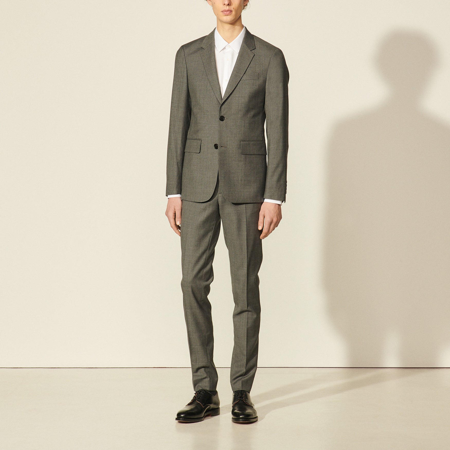 Veste de costume en laine vierge Sandro seconde main