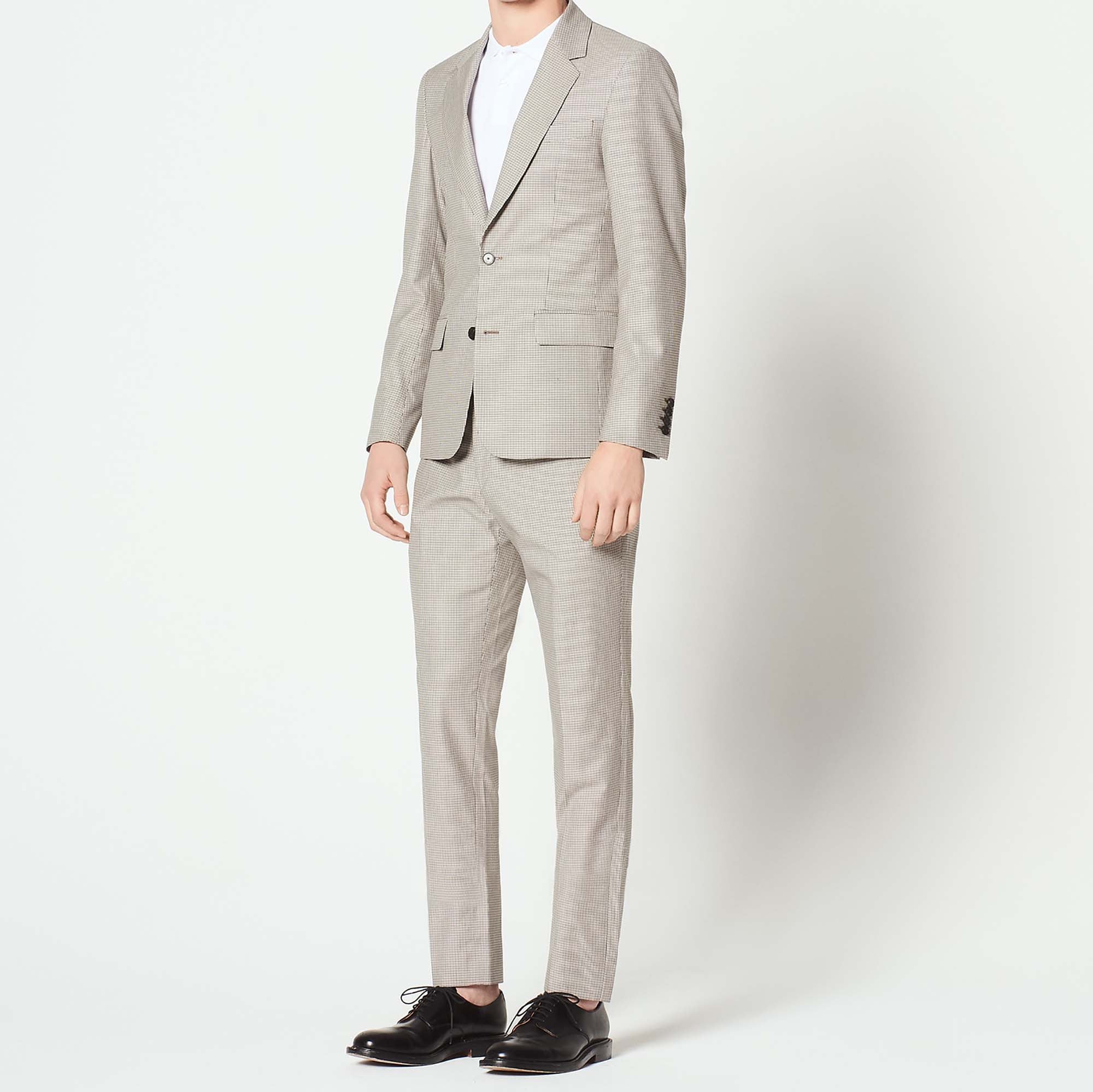 Veste de costume à micro carreaux Sandro seconde main