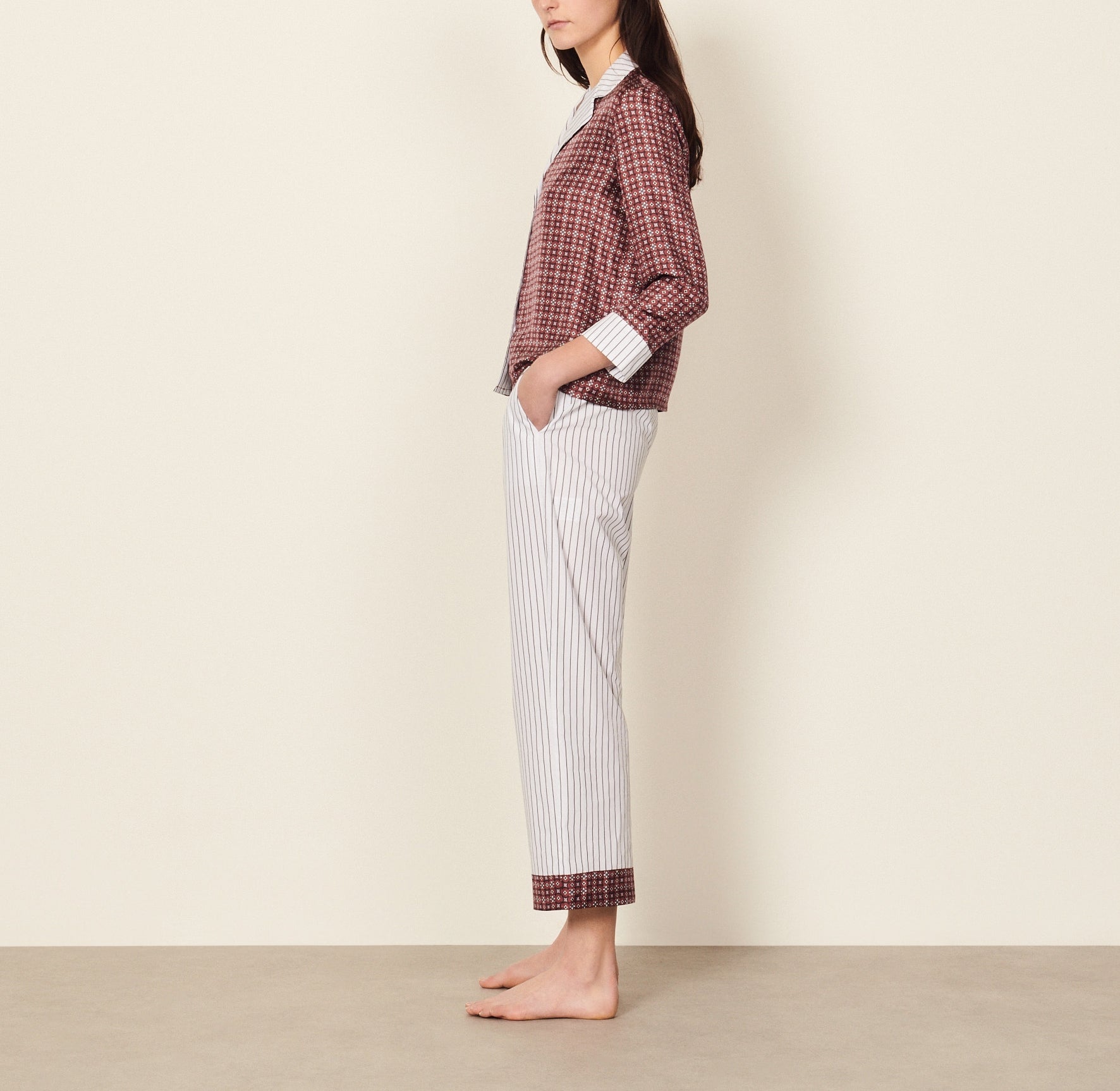 COMBINAISON Bordeaux Sandro seconde main