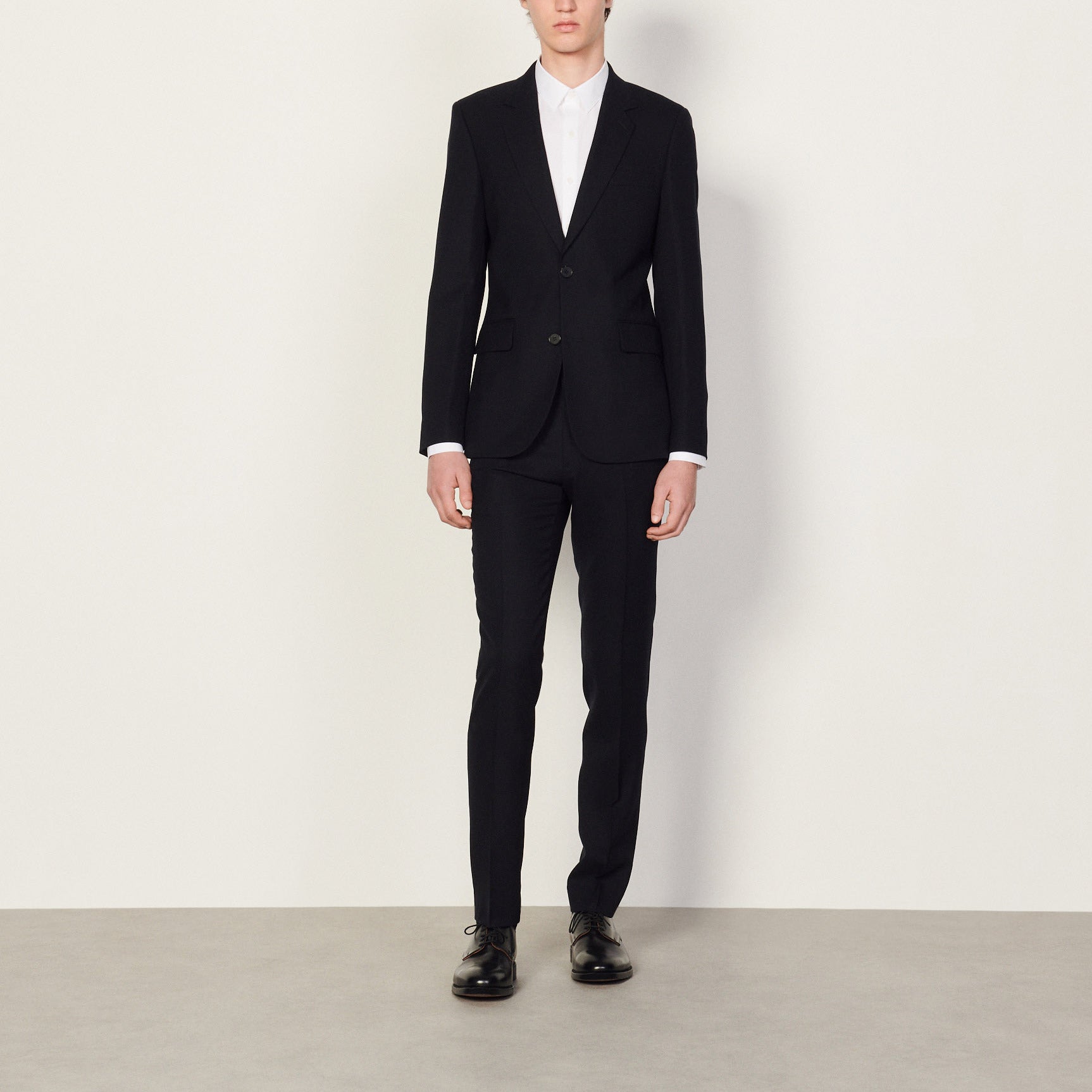 Veste de costume en laine Sandro seconde main